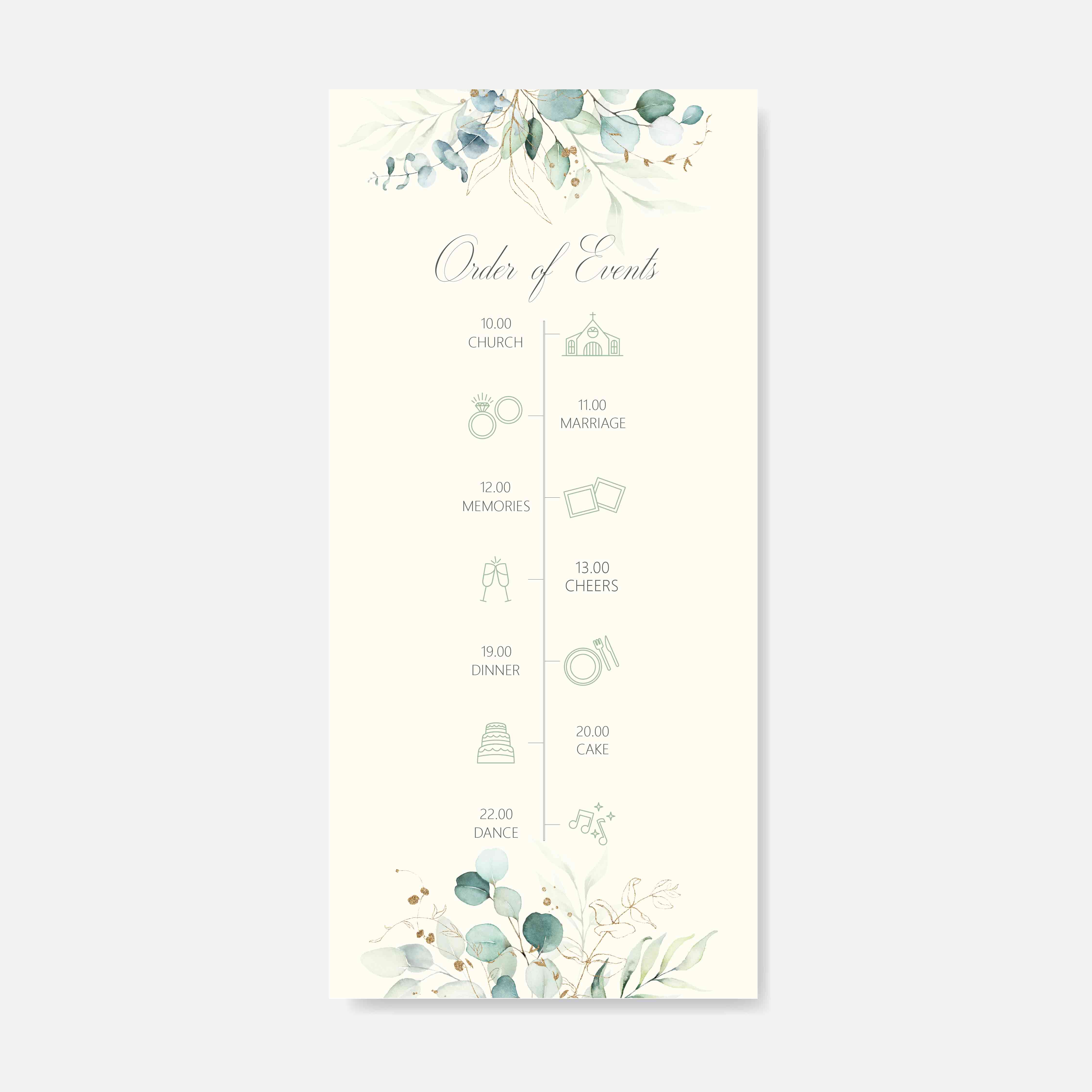 Wedding Programs Card