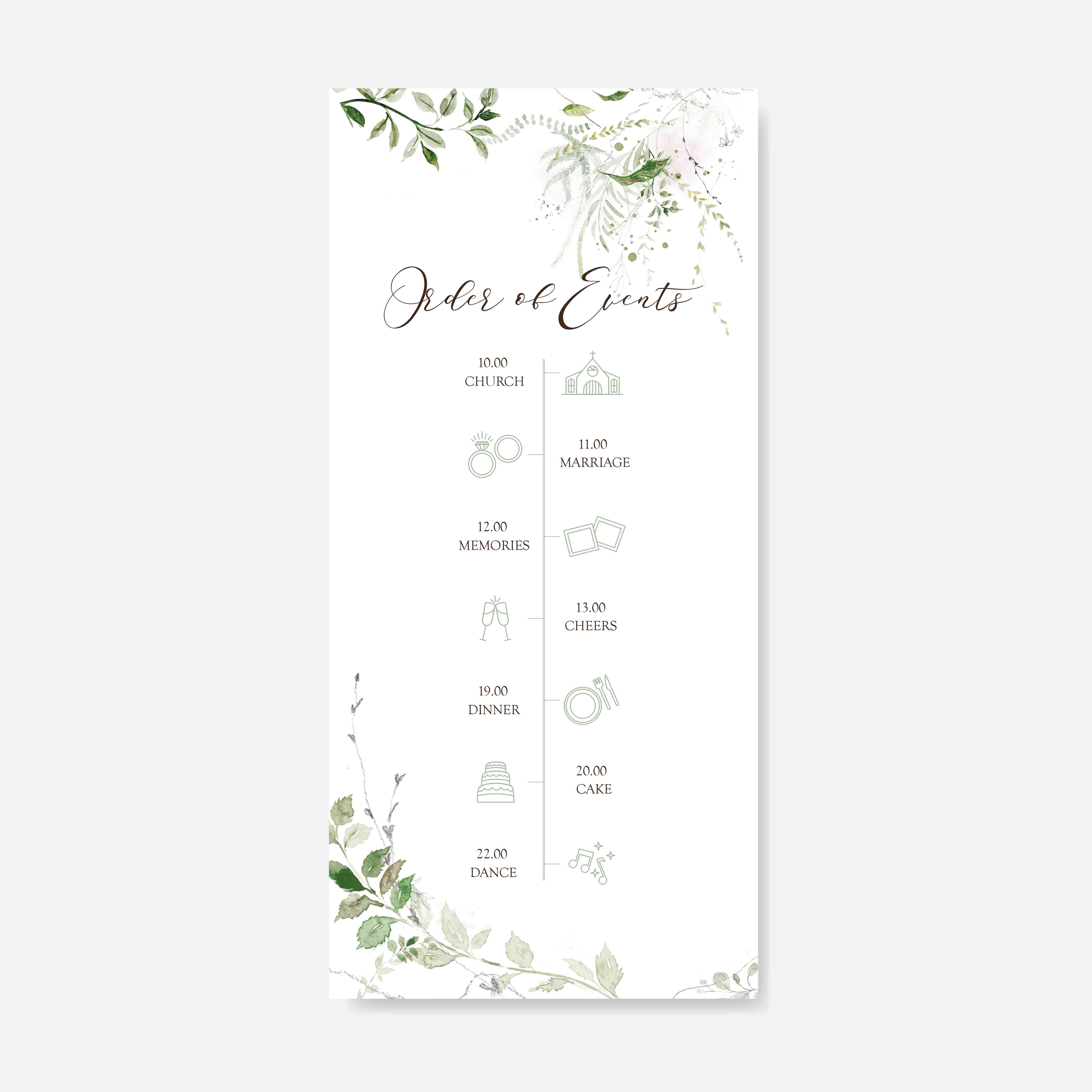 Wedding Programs Card