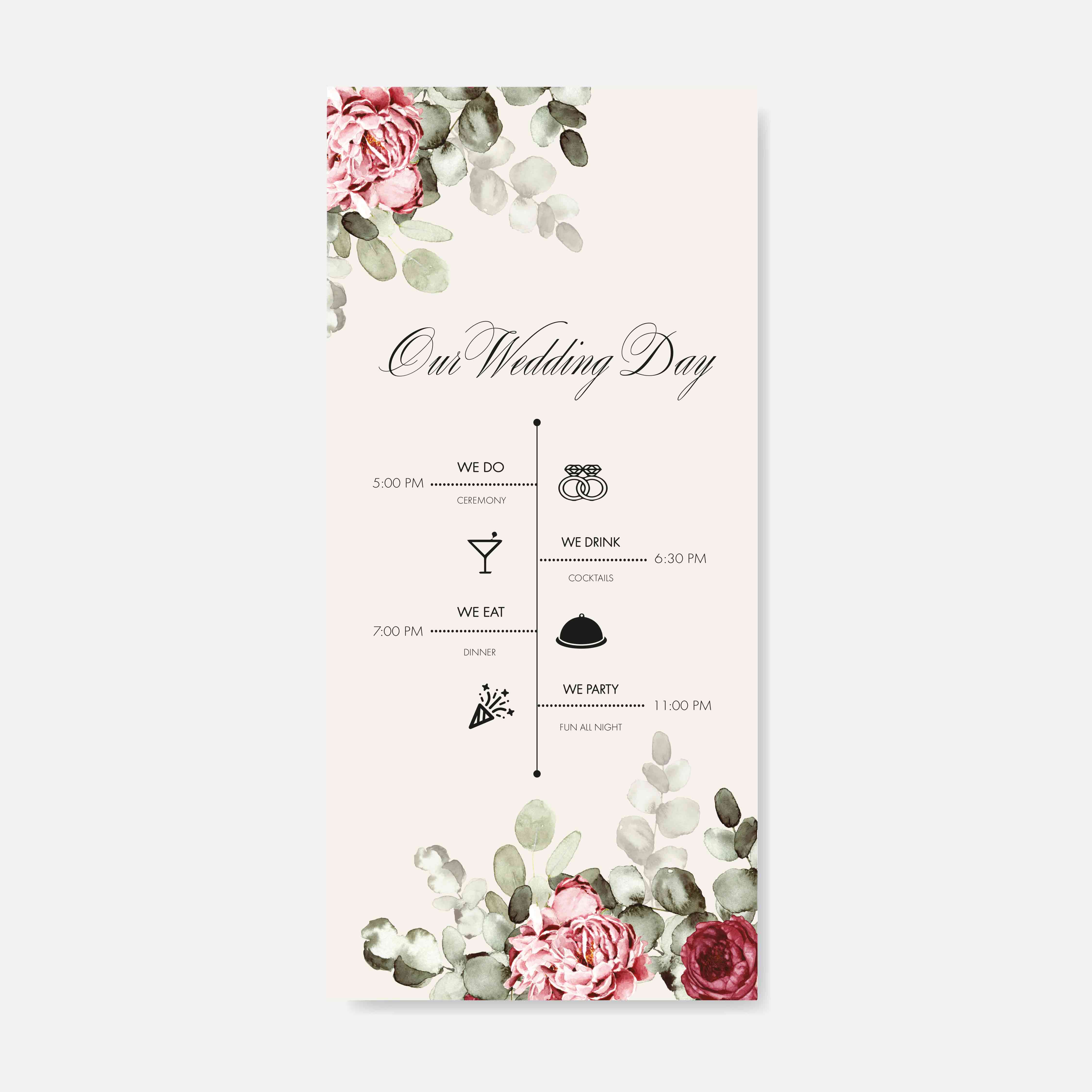 Wedding Programs Card