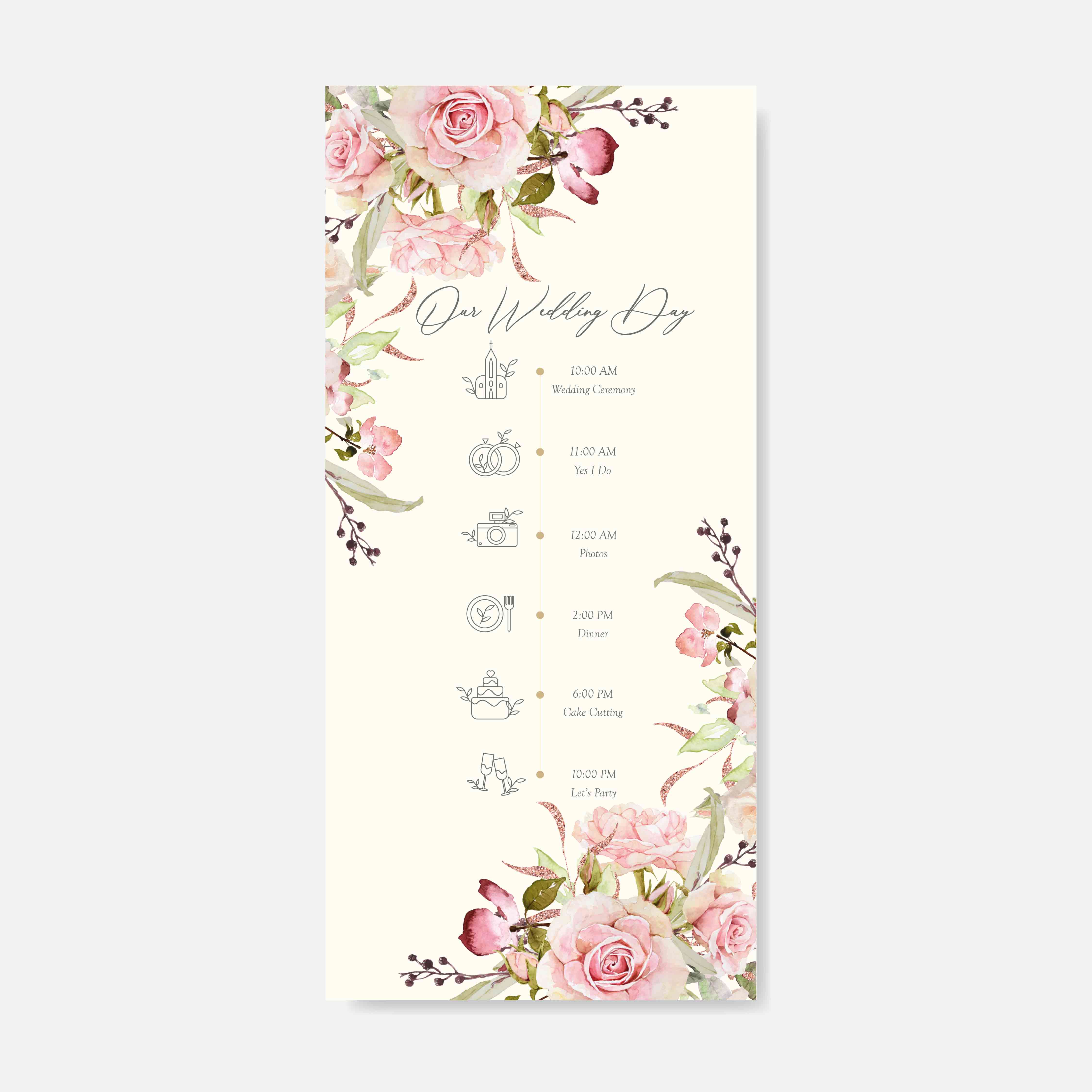 Wedding Programs Card