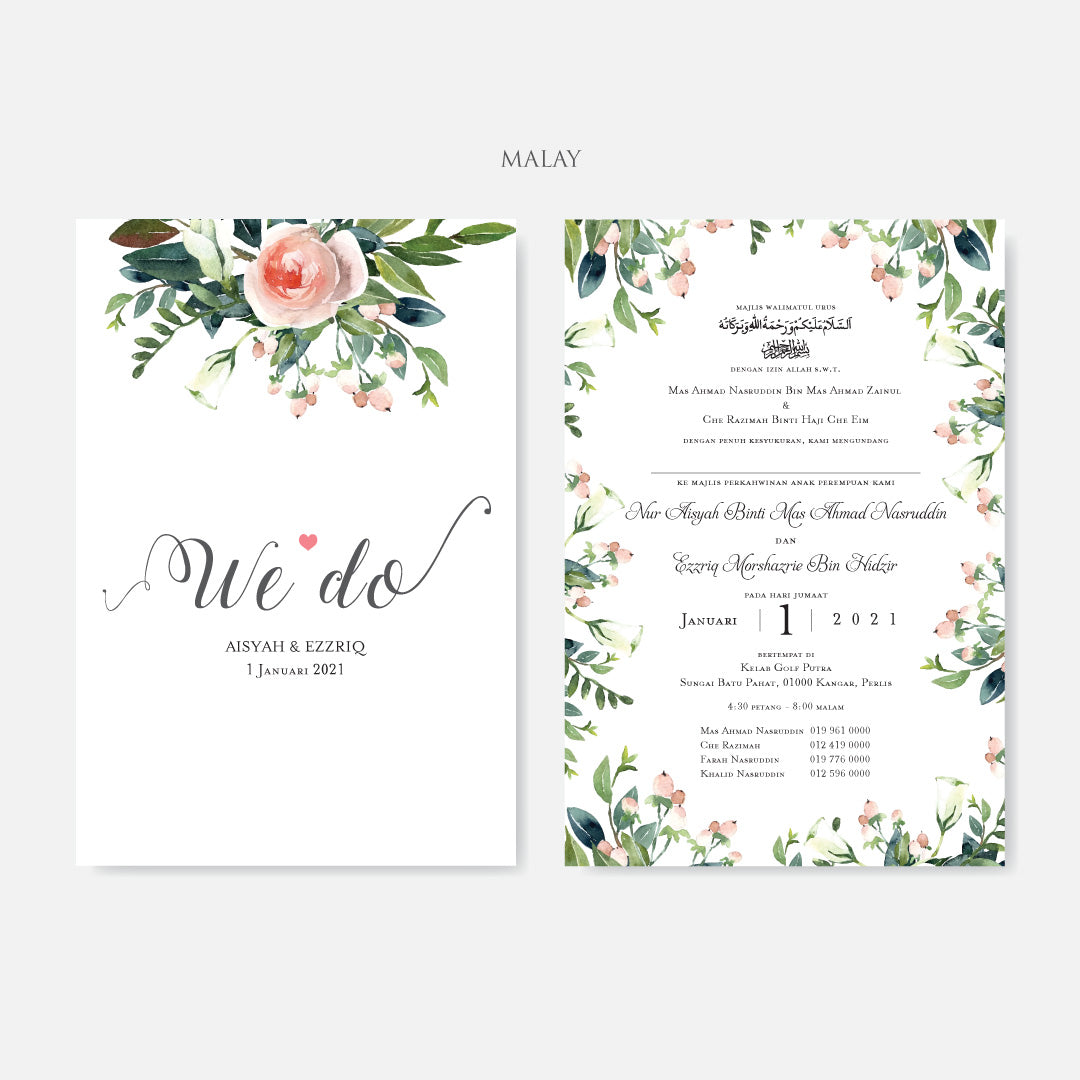 Botanical Wedding Invitation