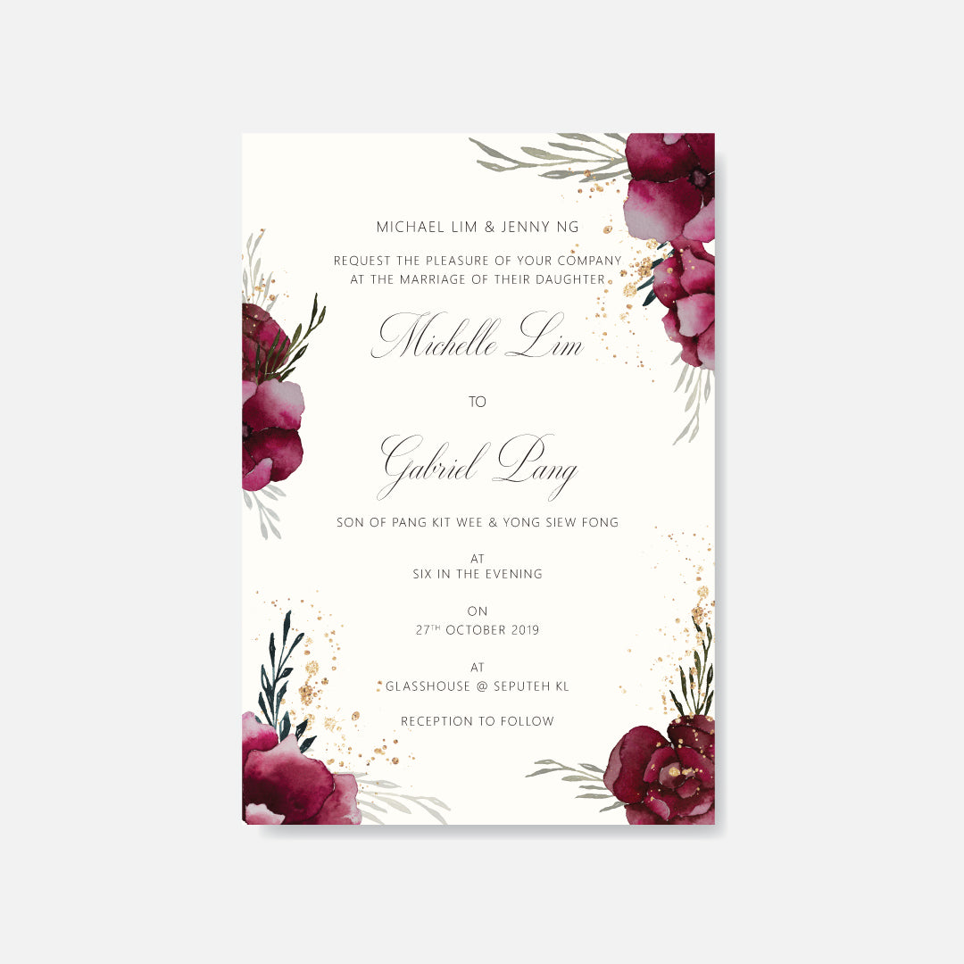 Botanical Wedding Invitation