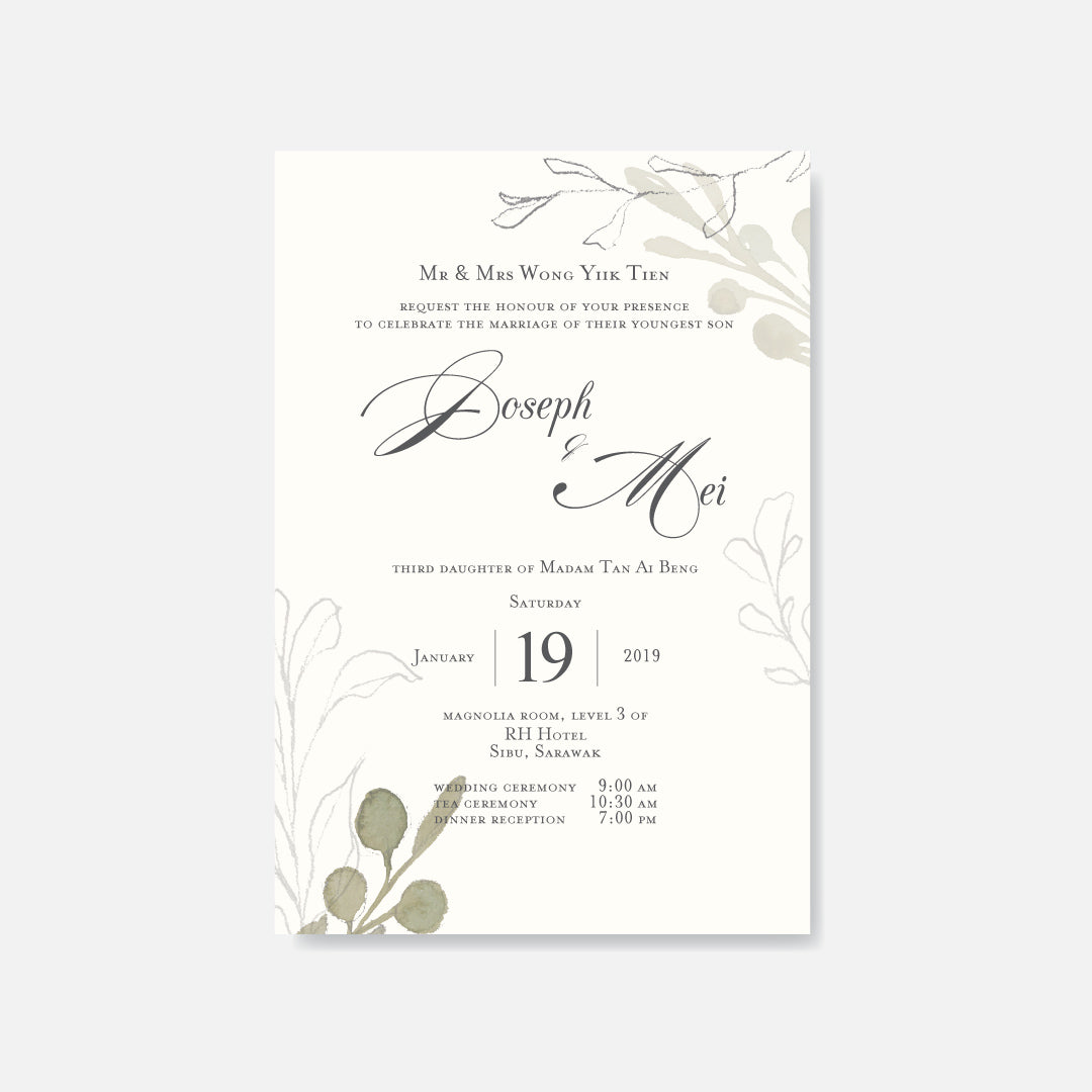 Botanical Wedding Invitation