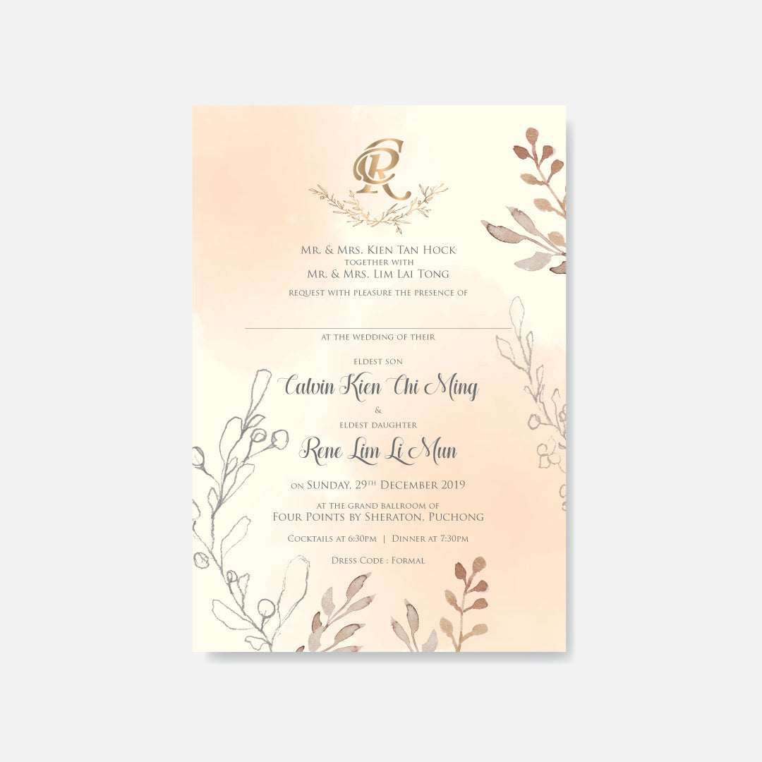 Botanical Wedding Invitation