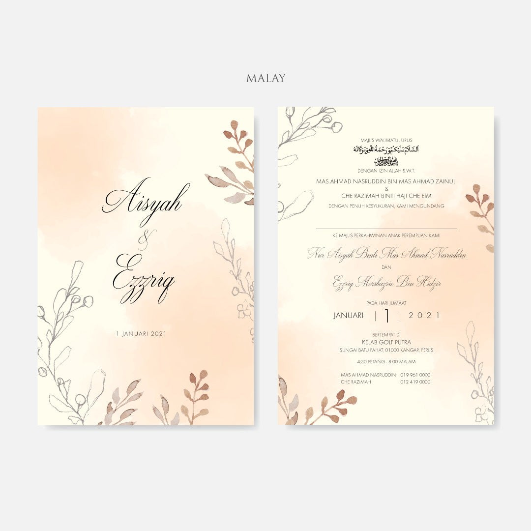 Botanical Wedding Invitation