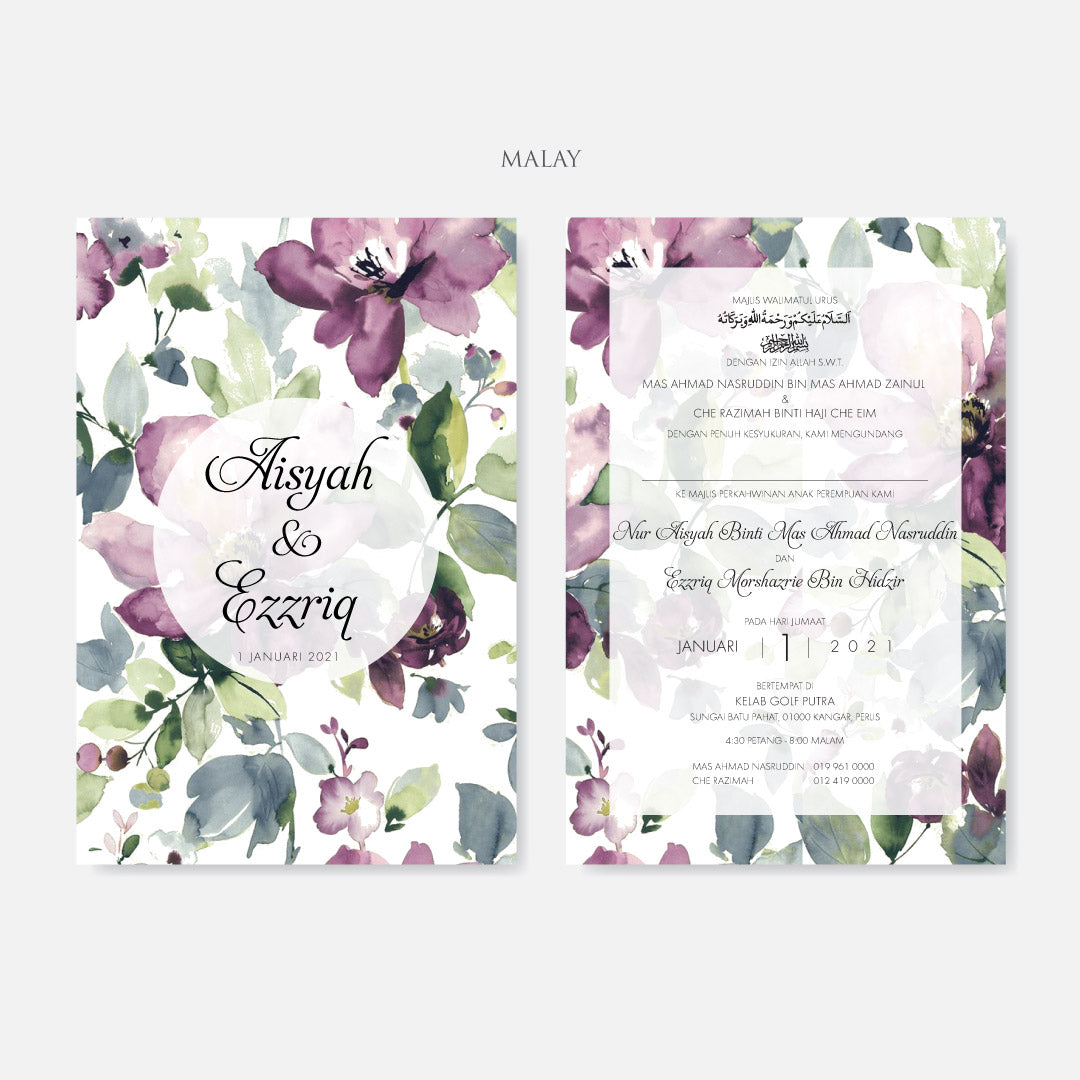 Botanical Wedding Invitation