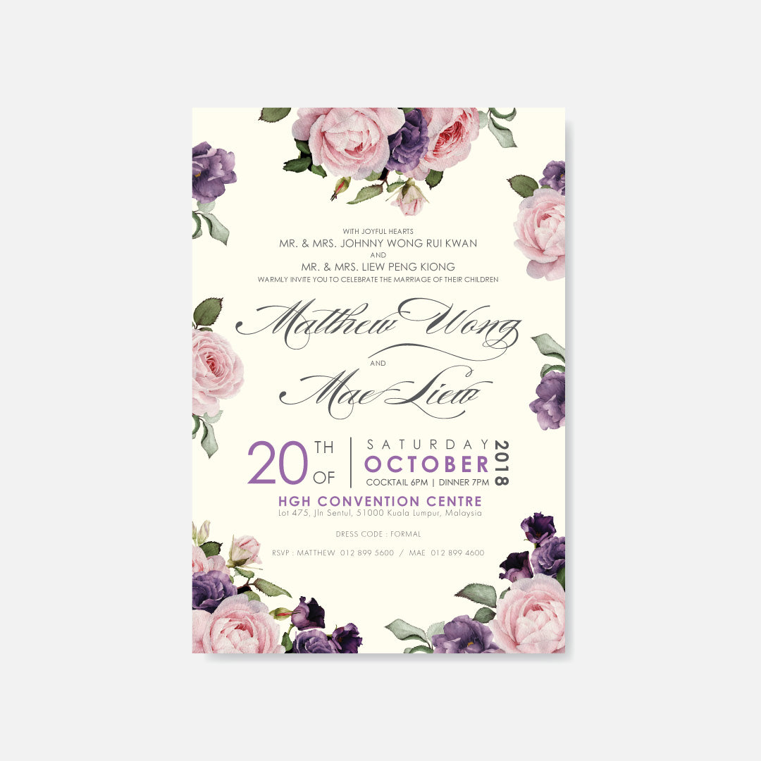 Botanical Wedding Invitation