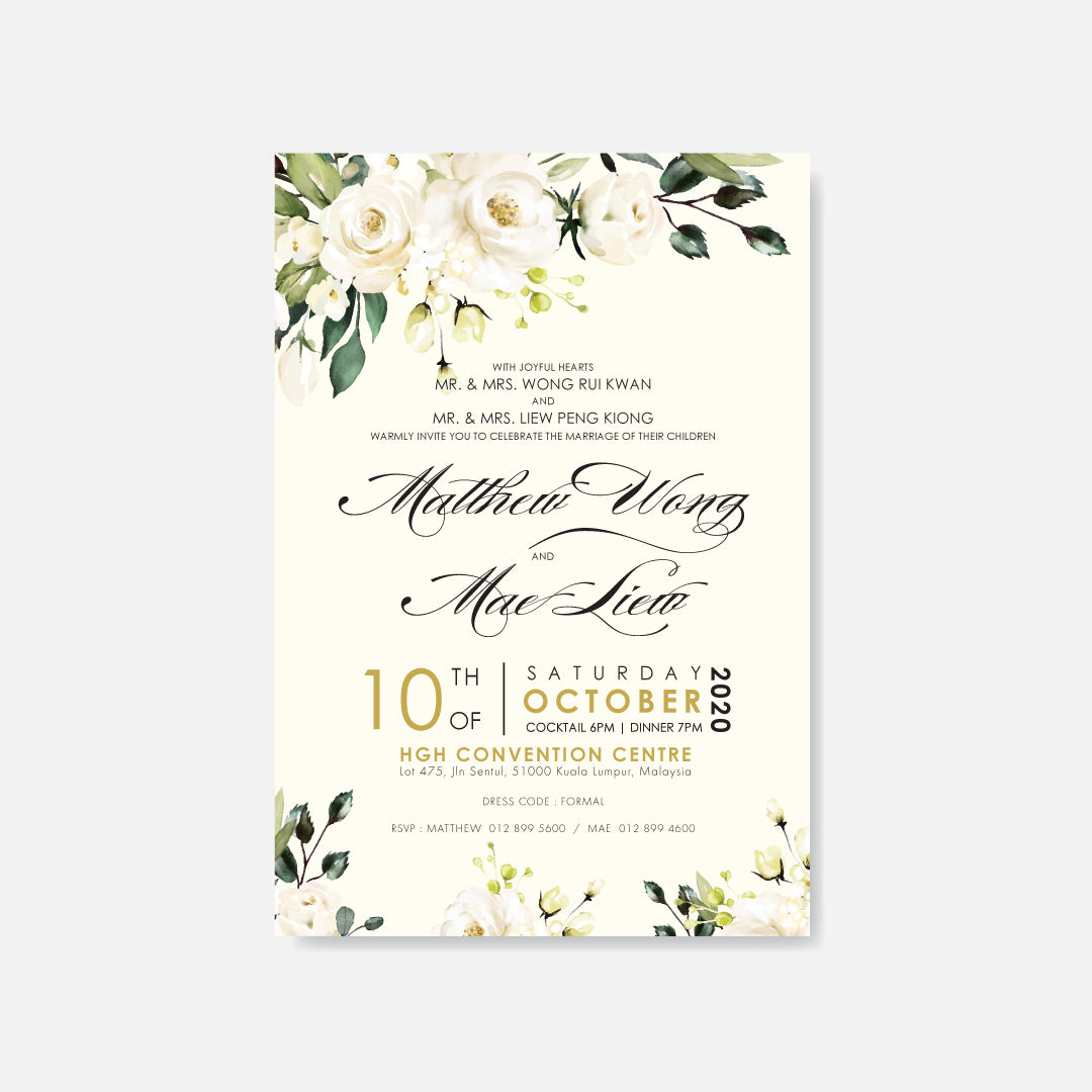 Botanical Wedding Invitation