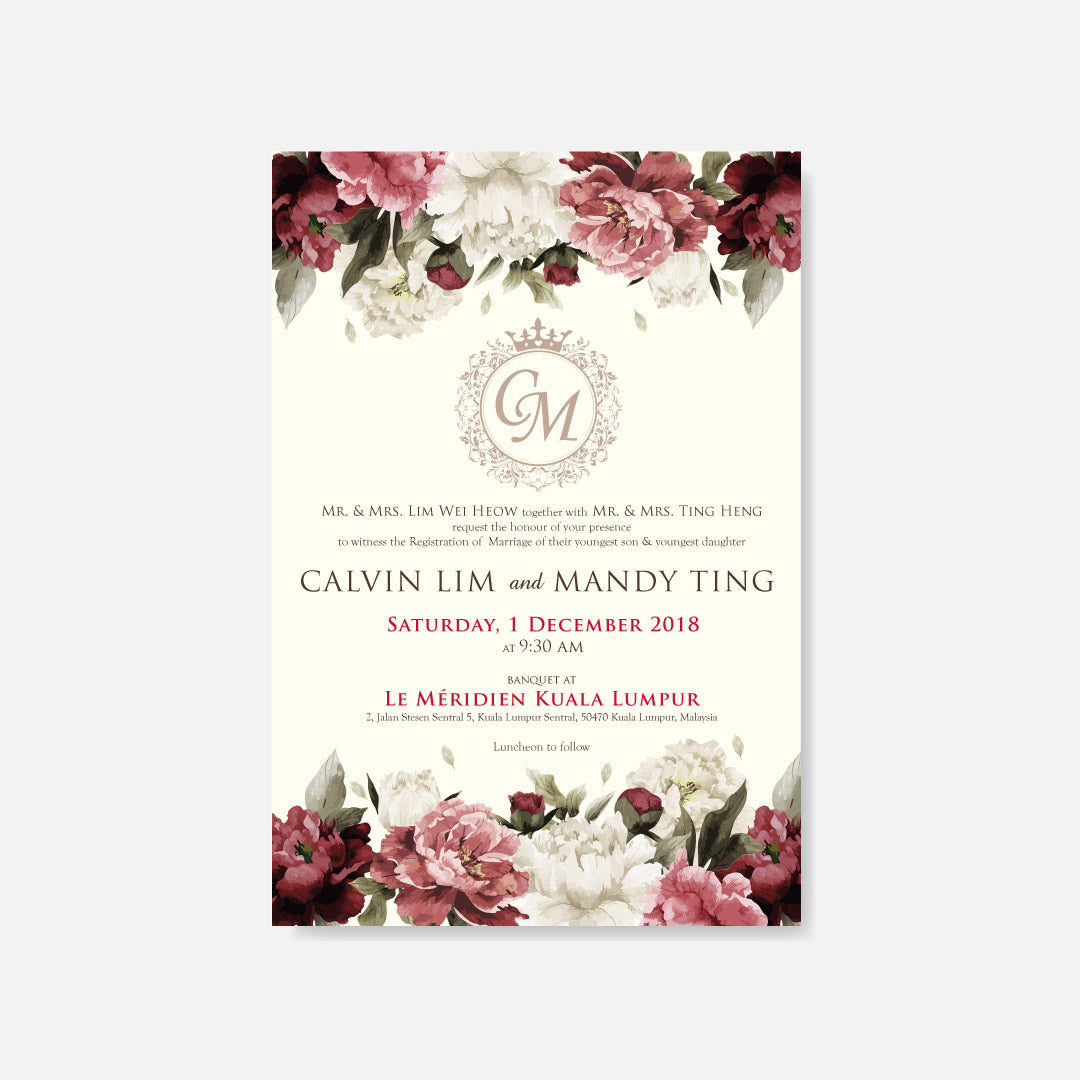 Botanical Wedding Invitation