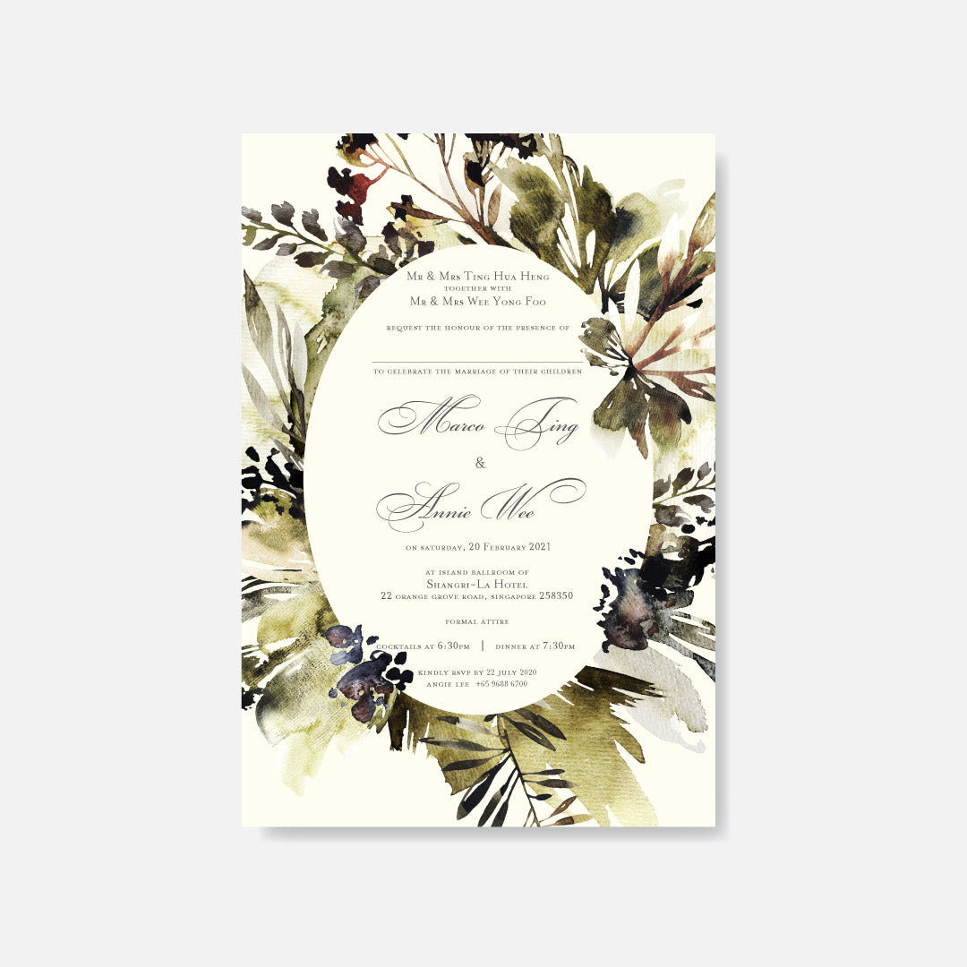 Botanical Wedding Invitation