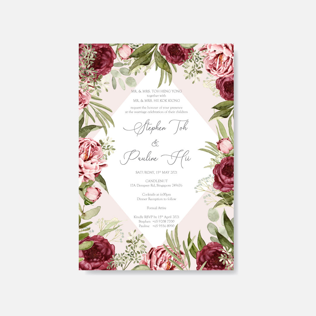 Botanical Wedding Invitation