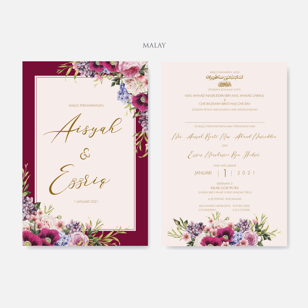 Botanical Wedding Invitation