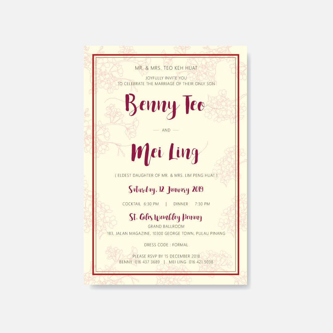 Botanical Wedding Invitation