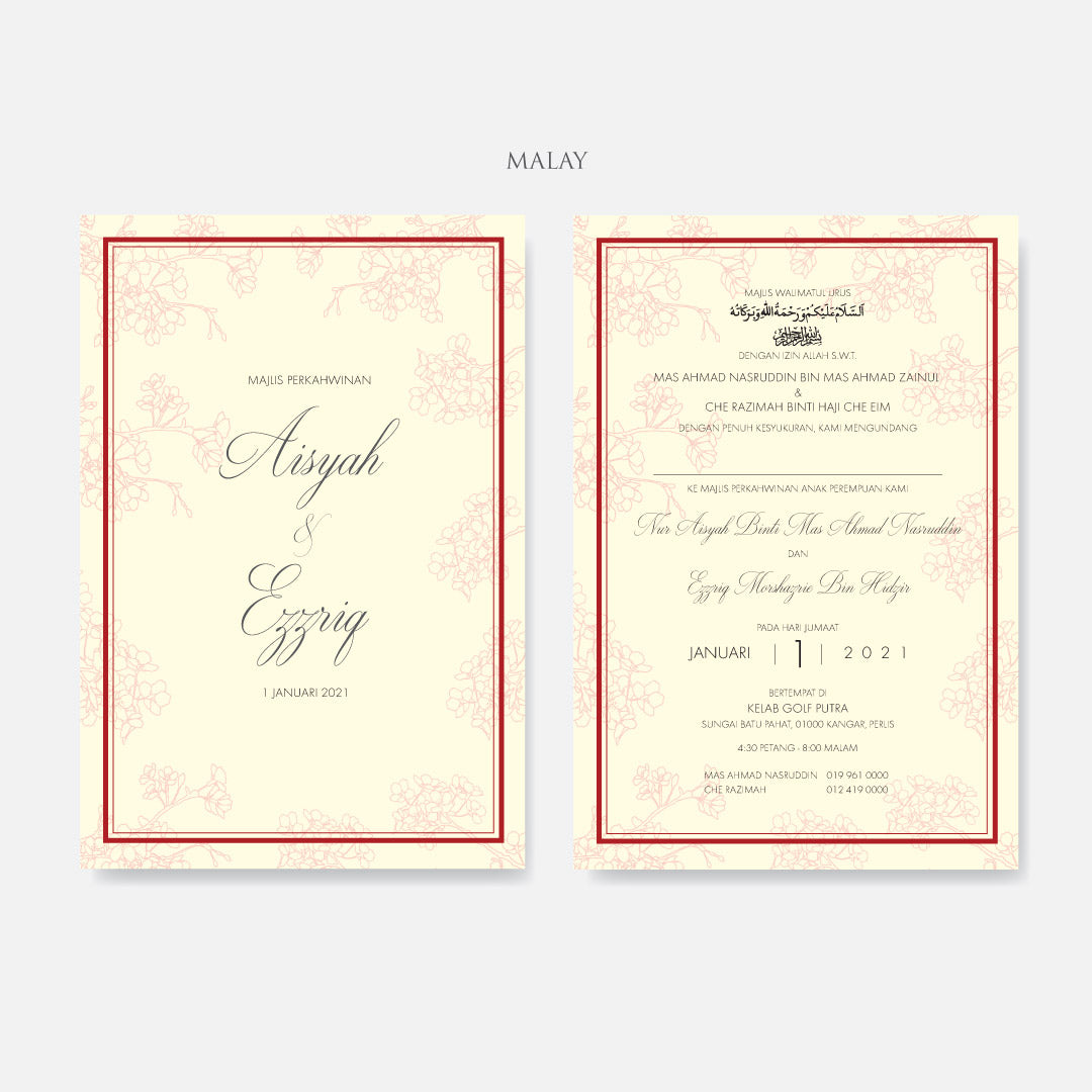 Botanical Wedding Invitation