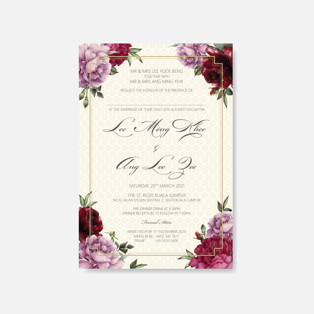 Botanical Wedding Invitation