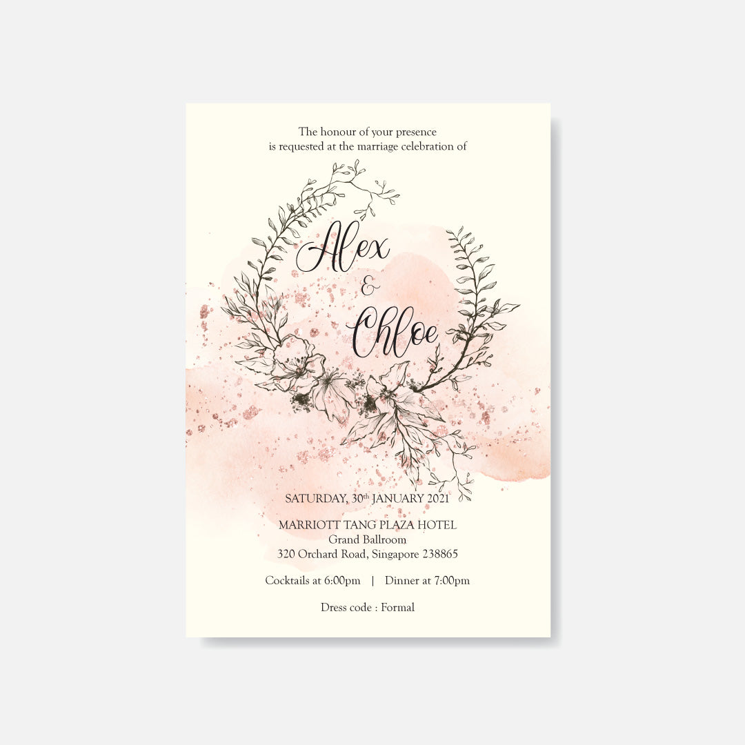 Botanical Wedding Invitation