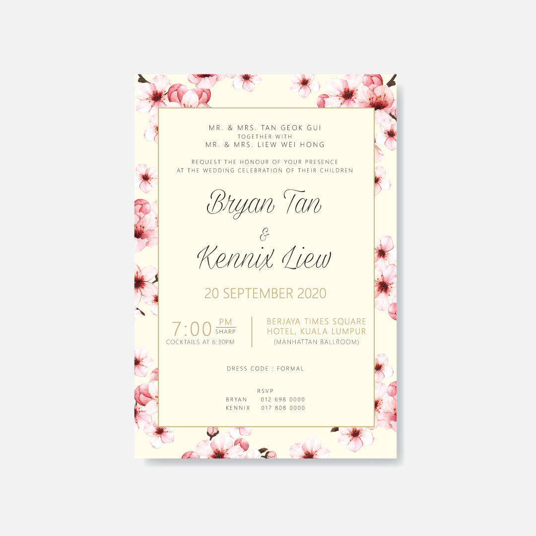 Botanical Wedding Invitation