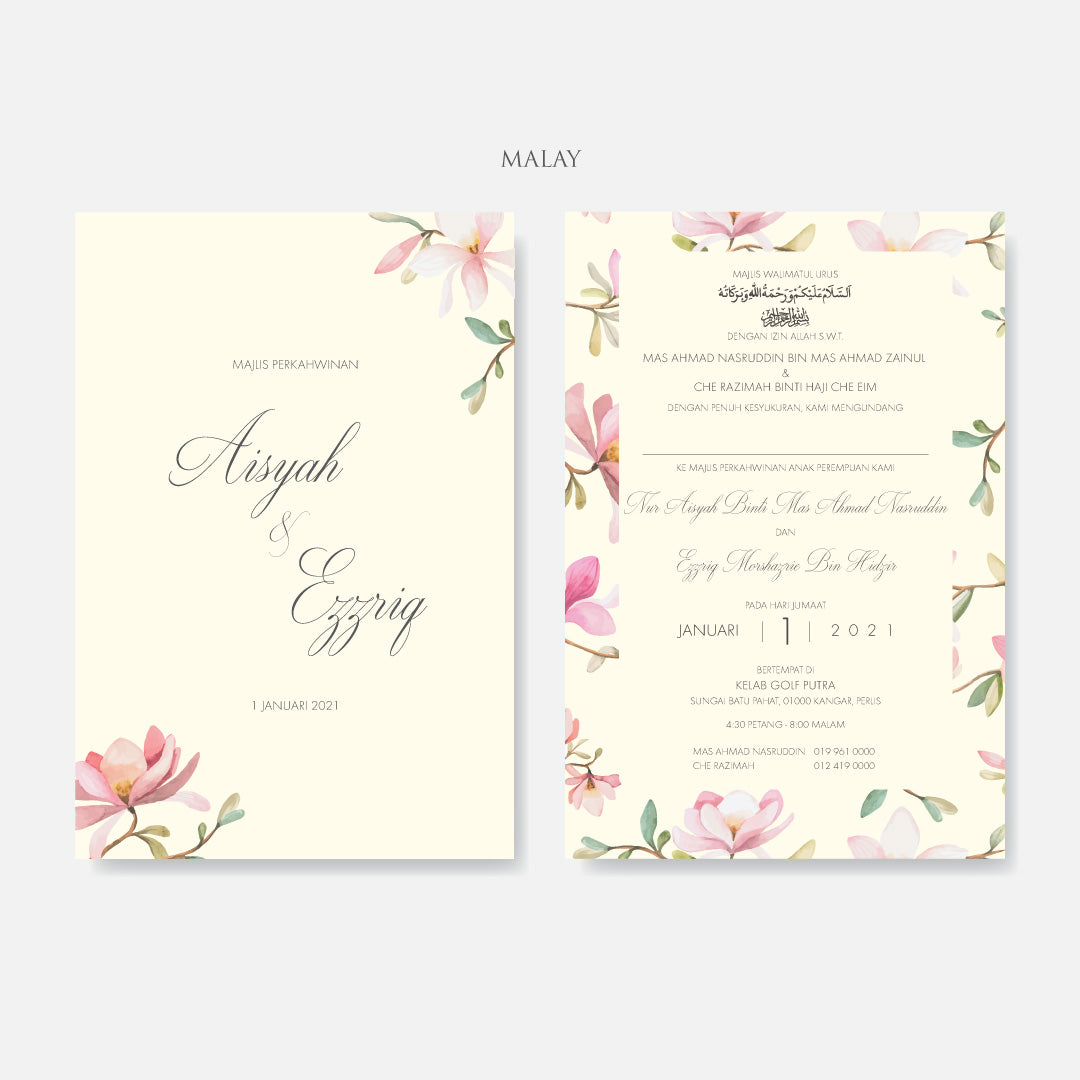 Botanical Wedding Invitation