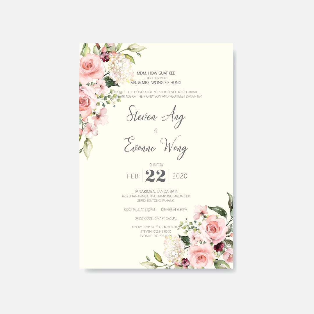 Botanical Wedding Invitation