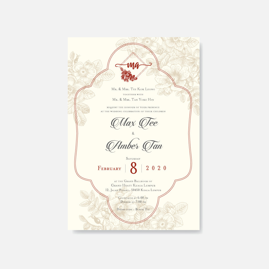 Botanical Wedding Invitation