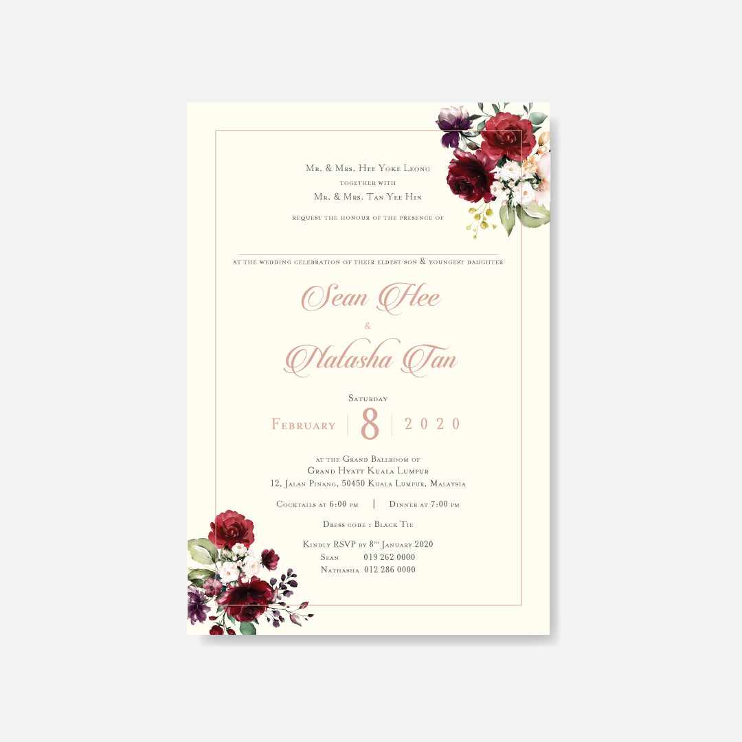 Botanical Wedding Invitation