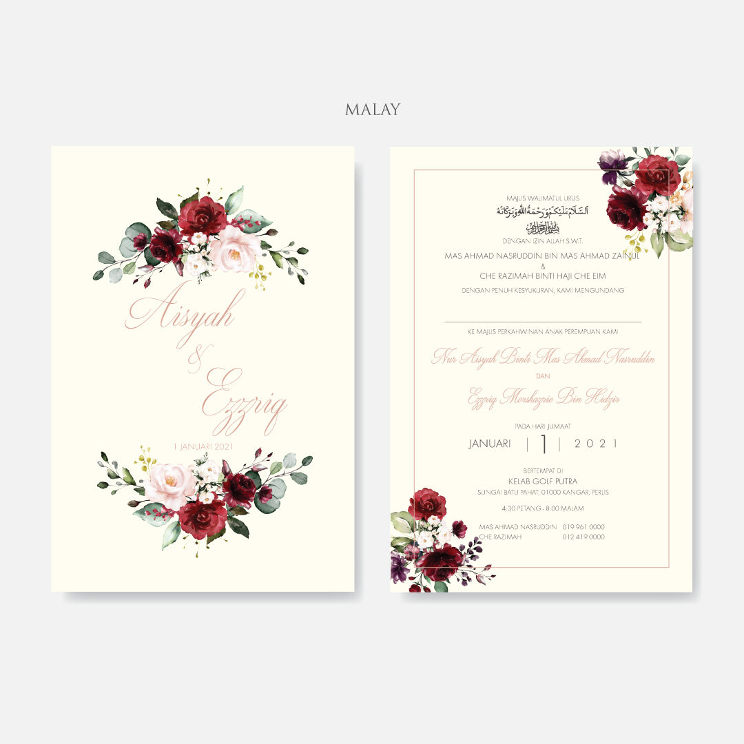 Botanical Wedding Invitation