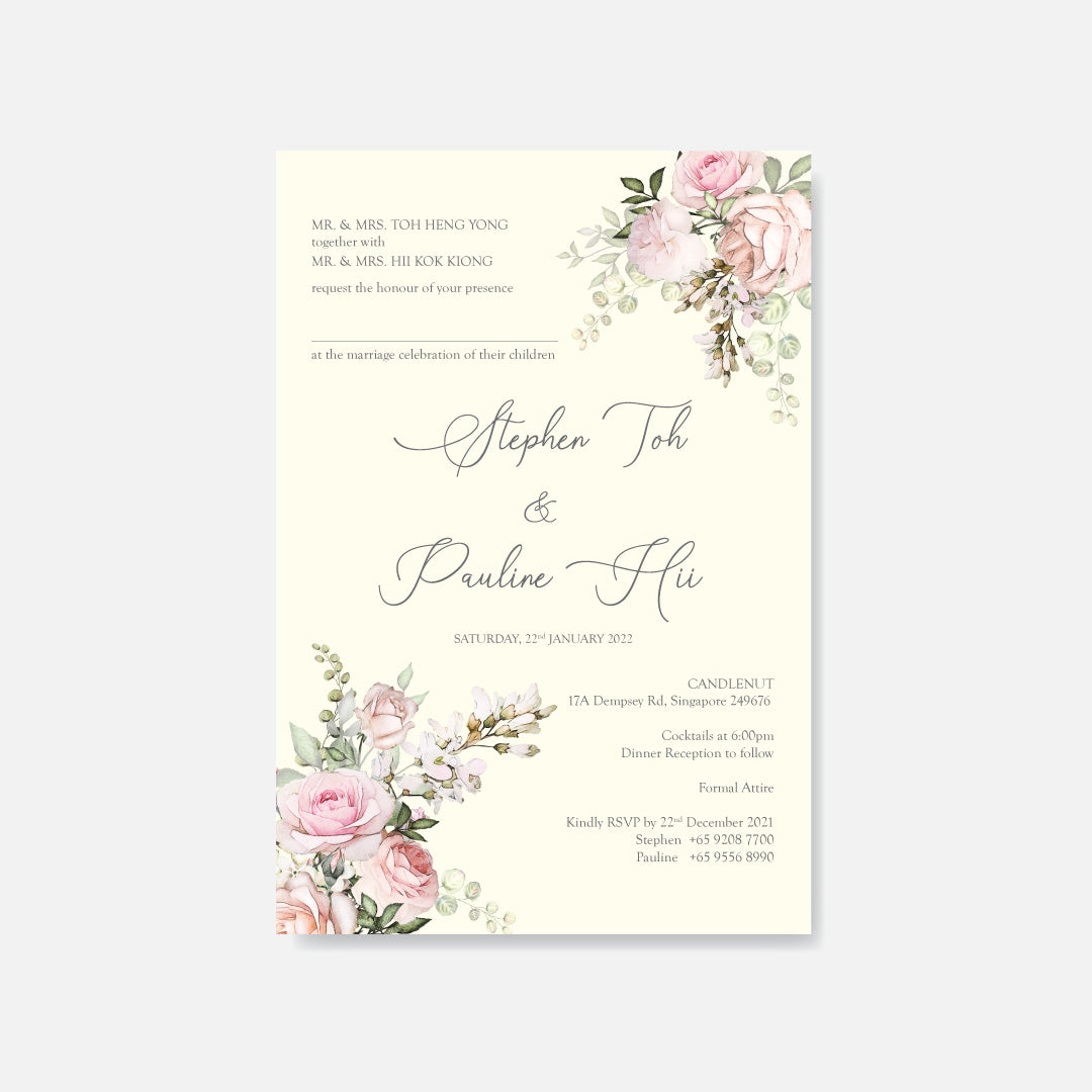 Botanical Wedding Invitation