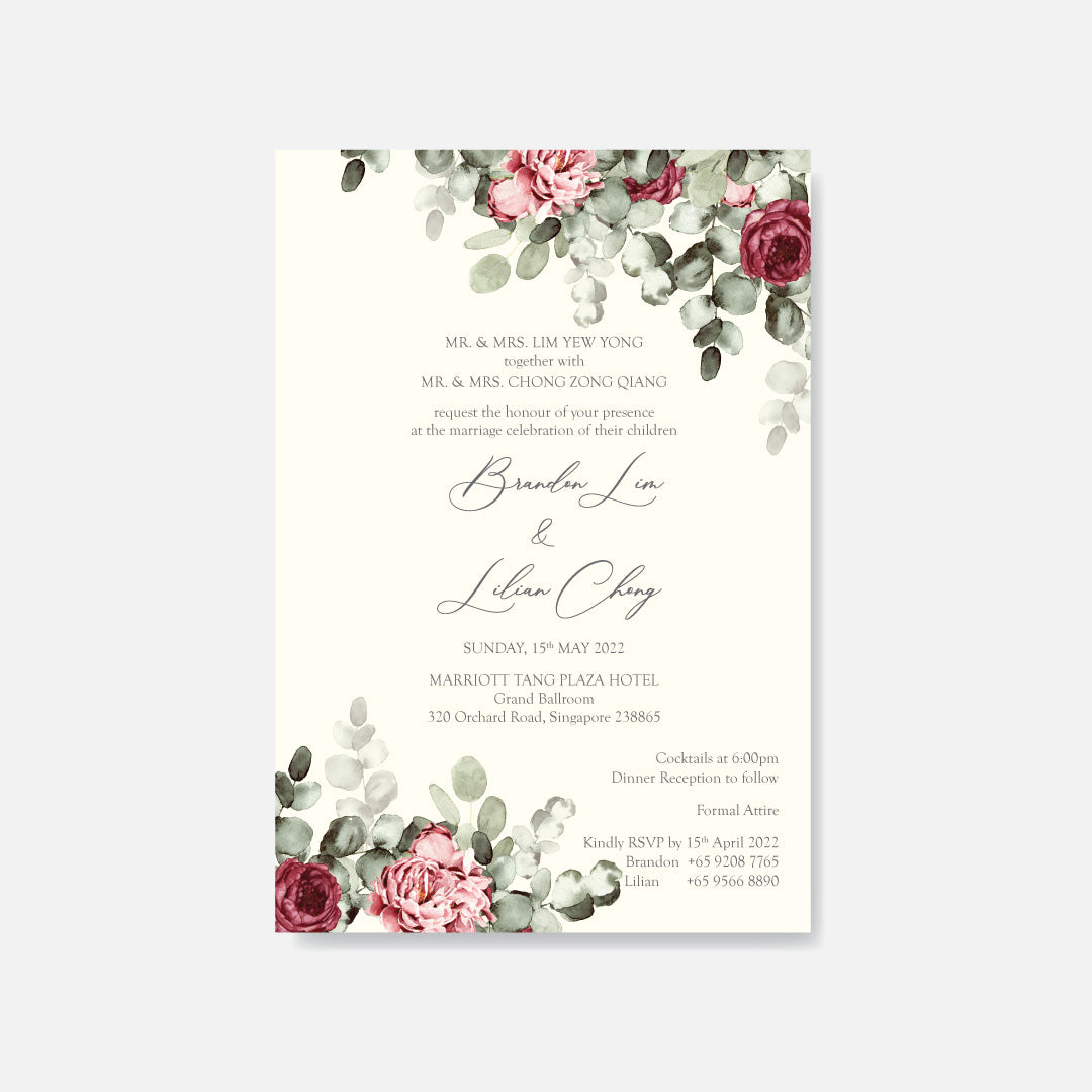 Botanical Wedding Invitation