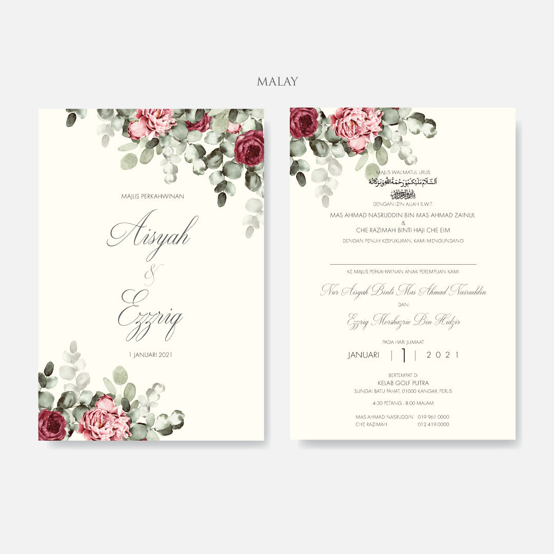 Botanical Wedding Invitation