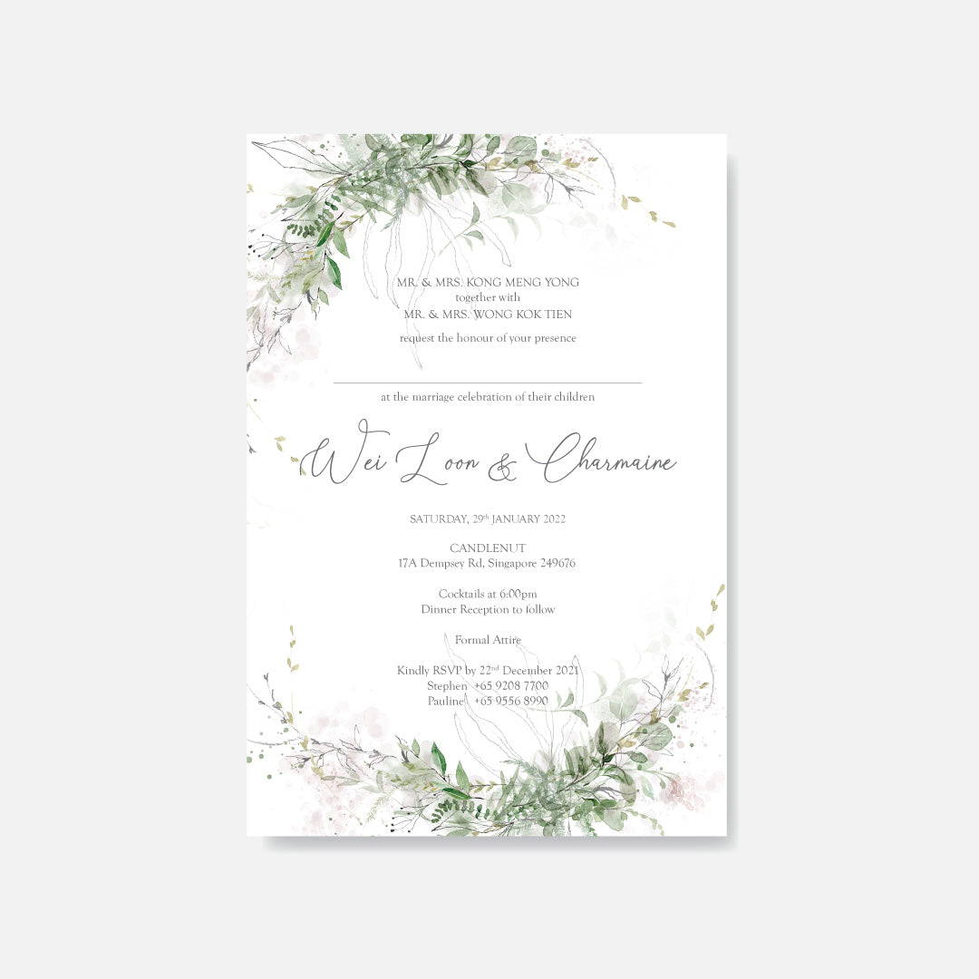 Botanical Wedding Invitation