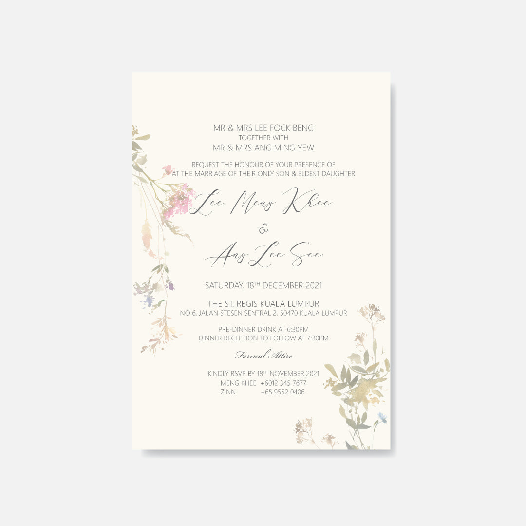 Botanical Wedding Invitation