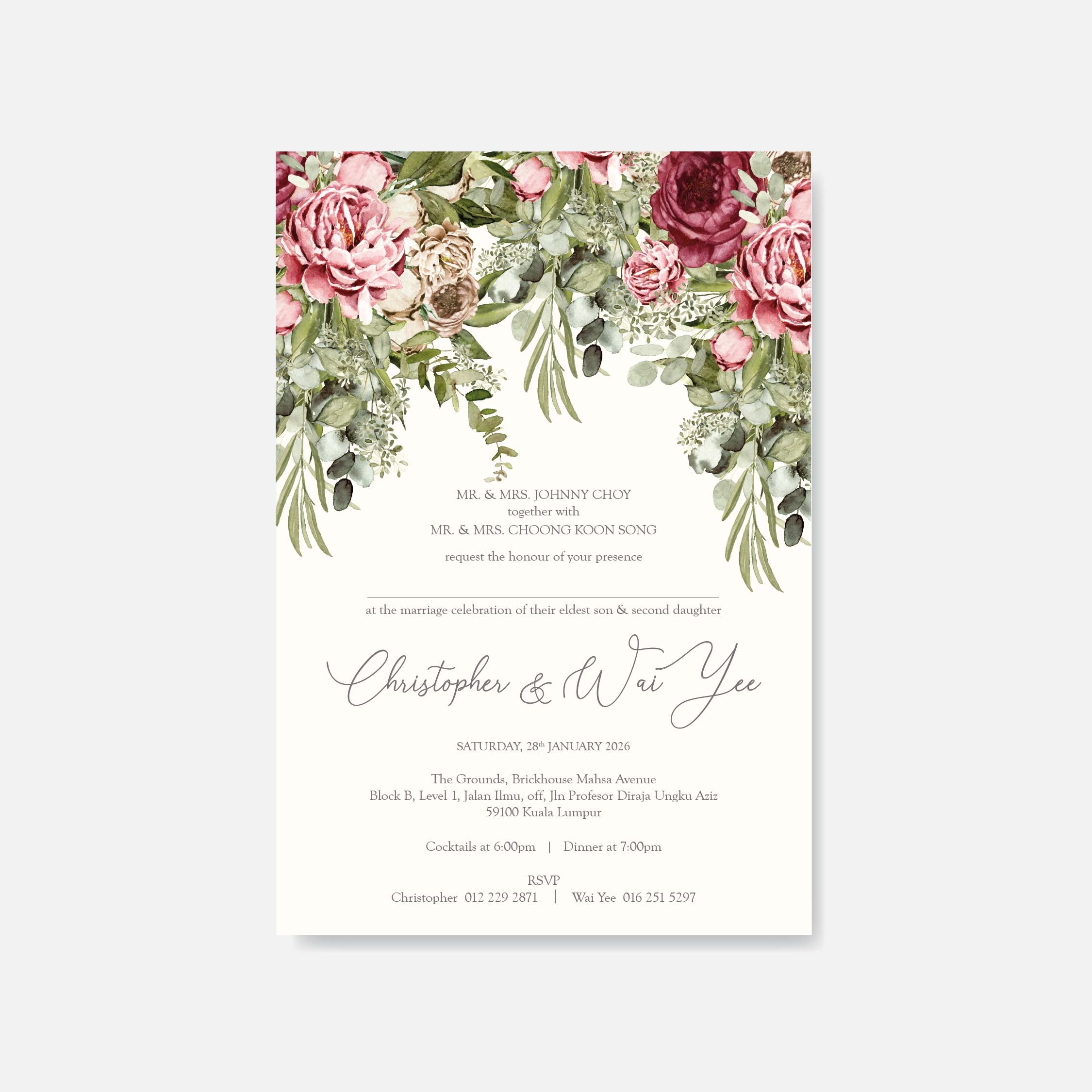 Botanical Wedding Invitation