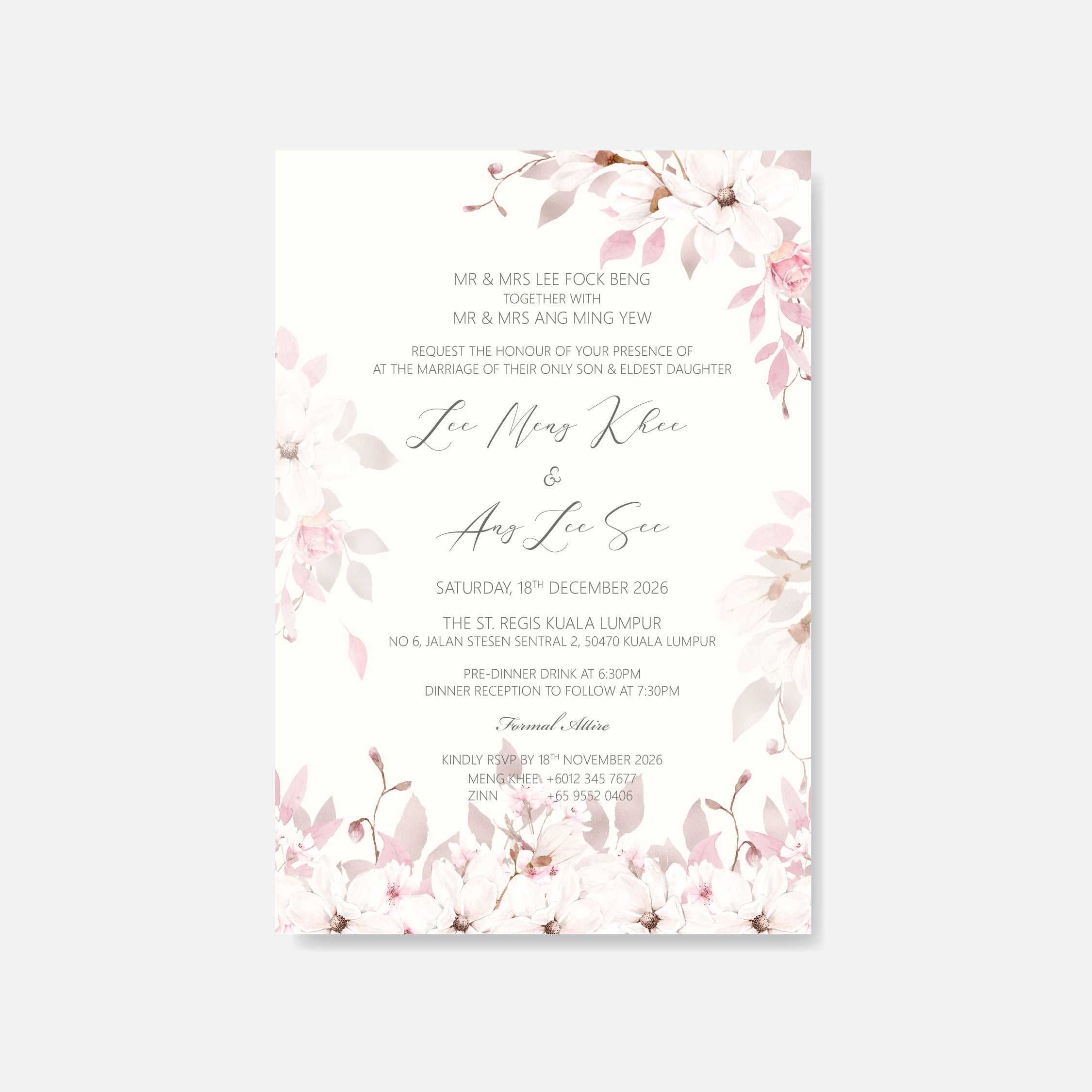 Botanical Wedding Invitation