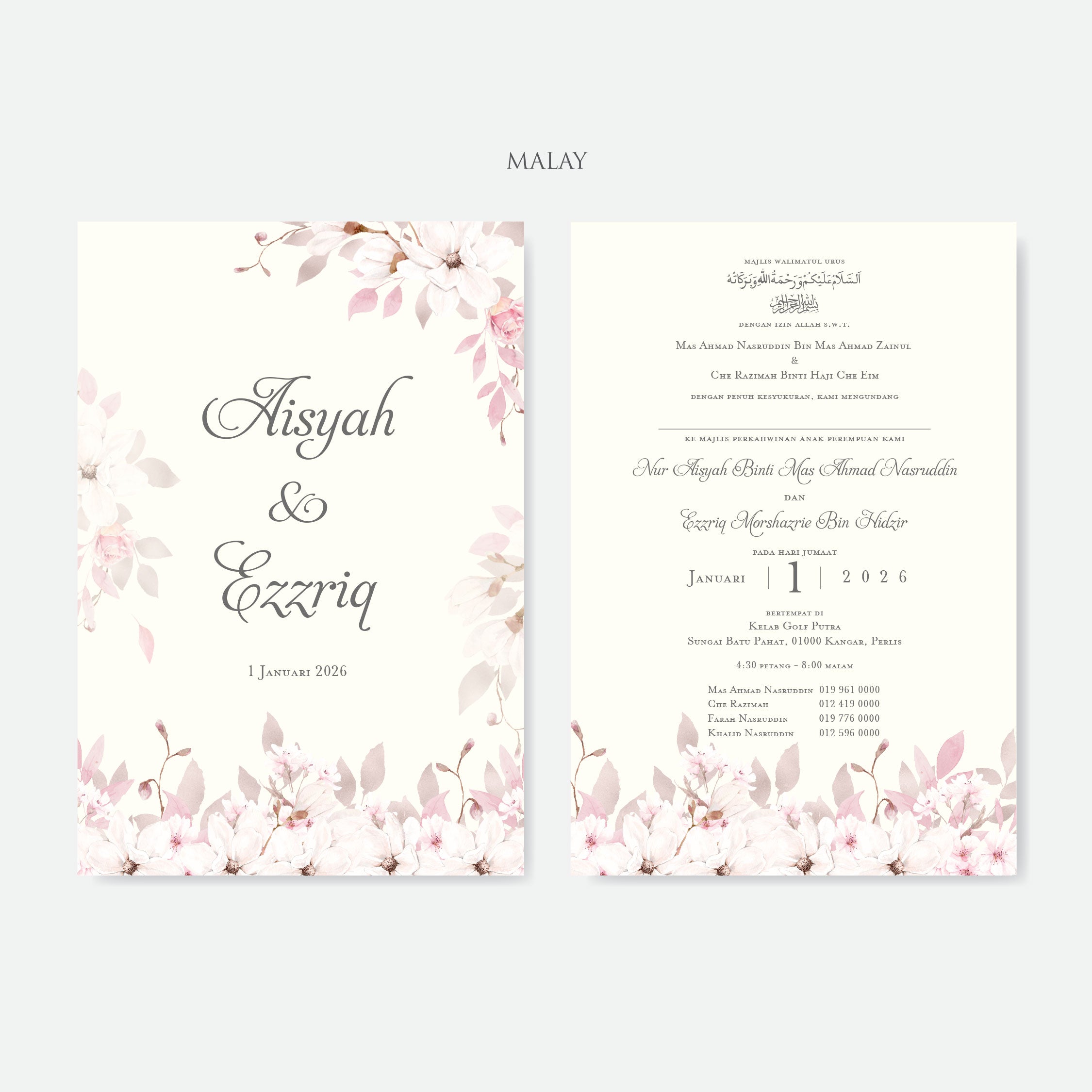 Botanical Wedding Invitation