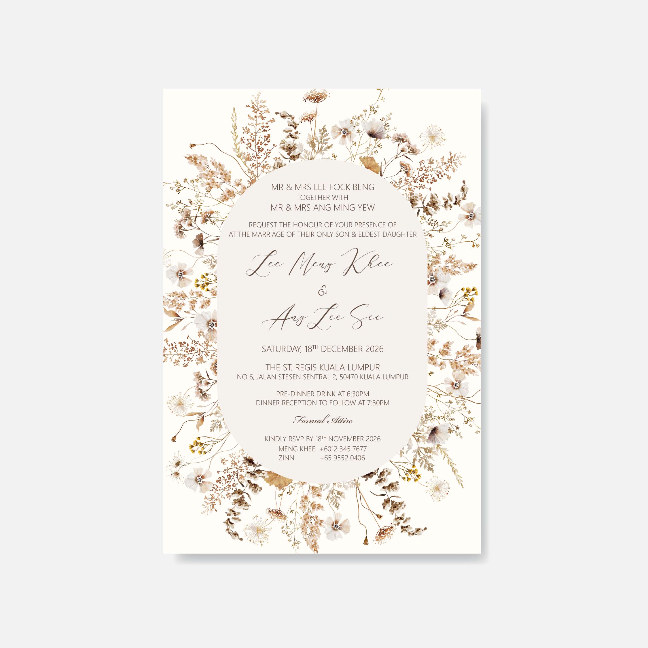 Botanical Wedding Invitation