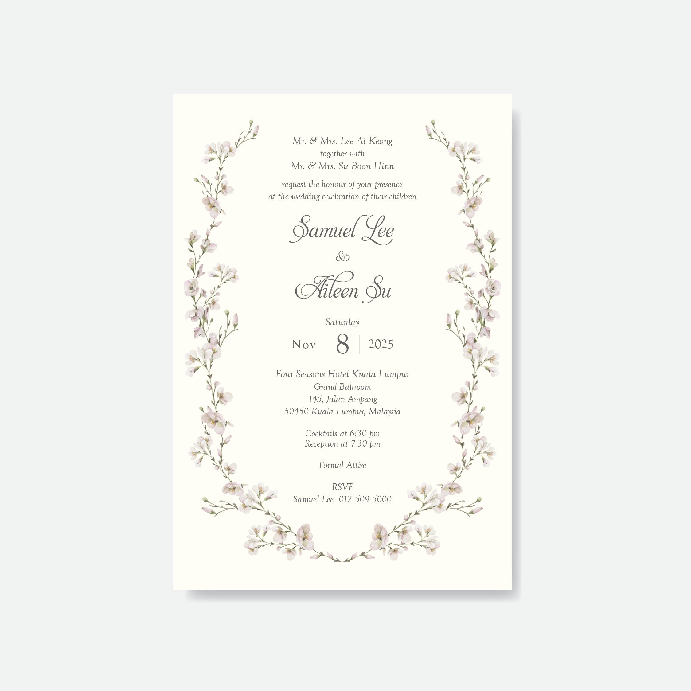 Botanical Wedding Invitation