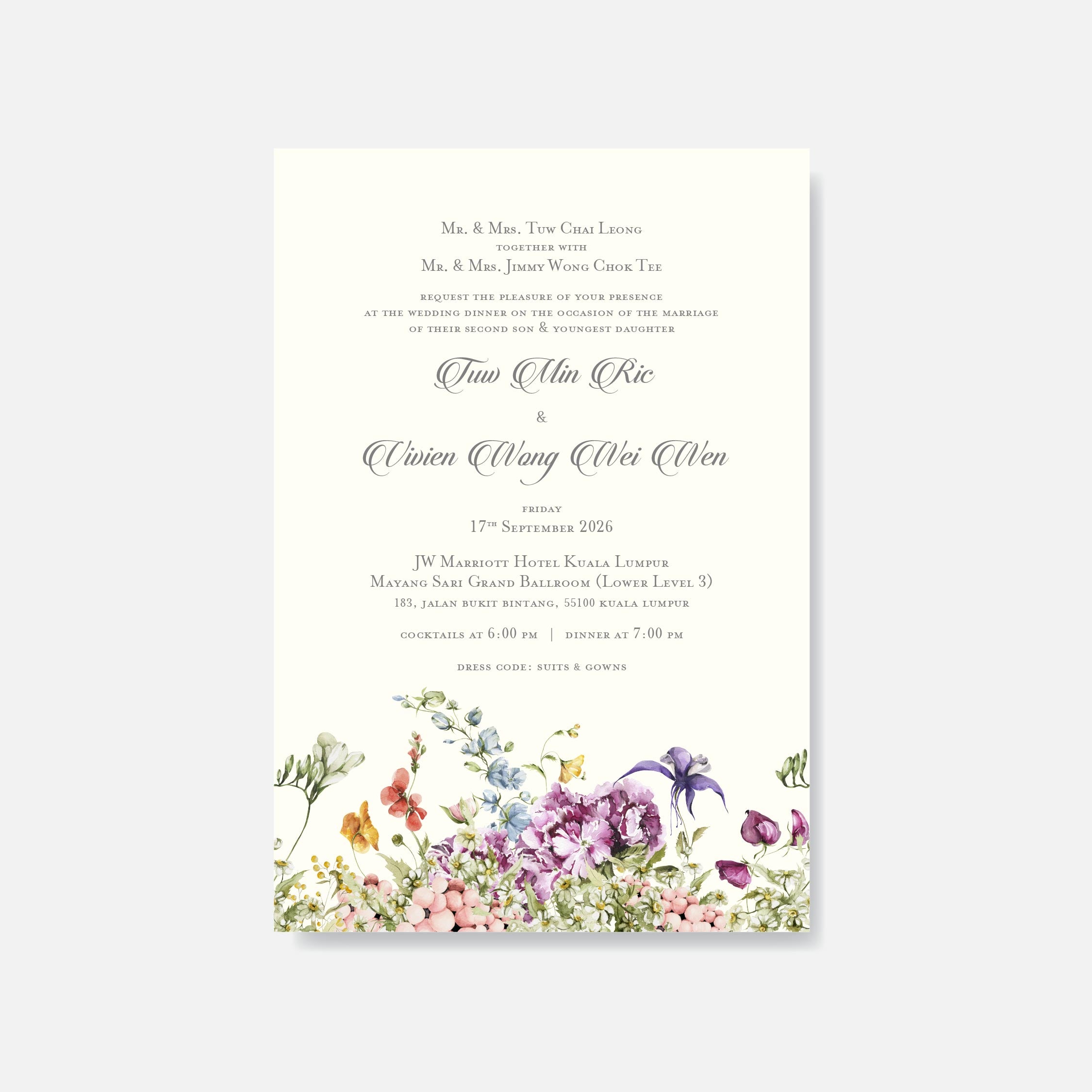 Botanical Wedding Invitation