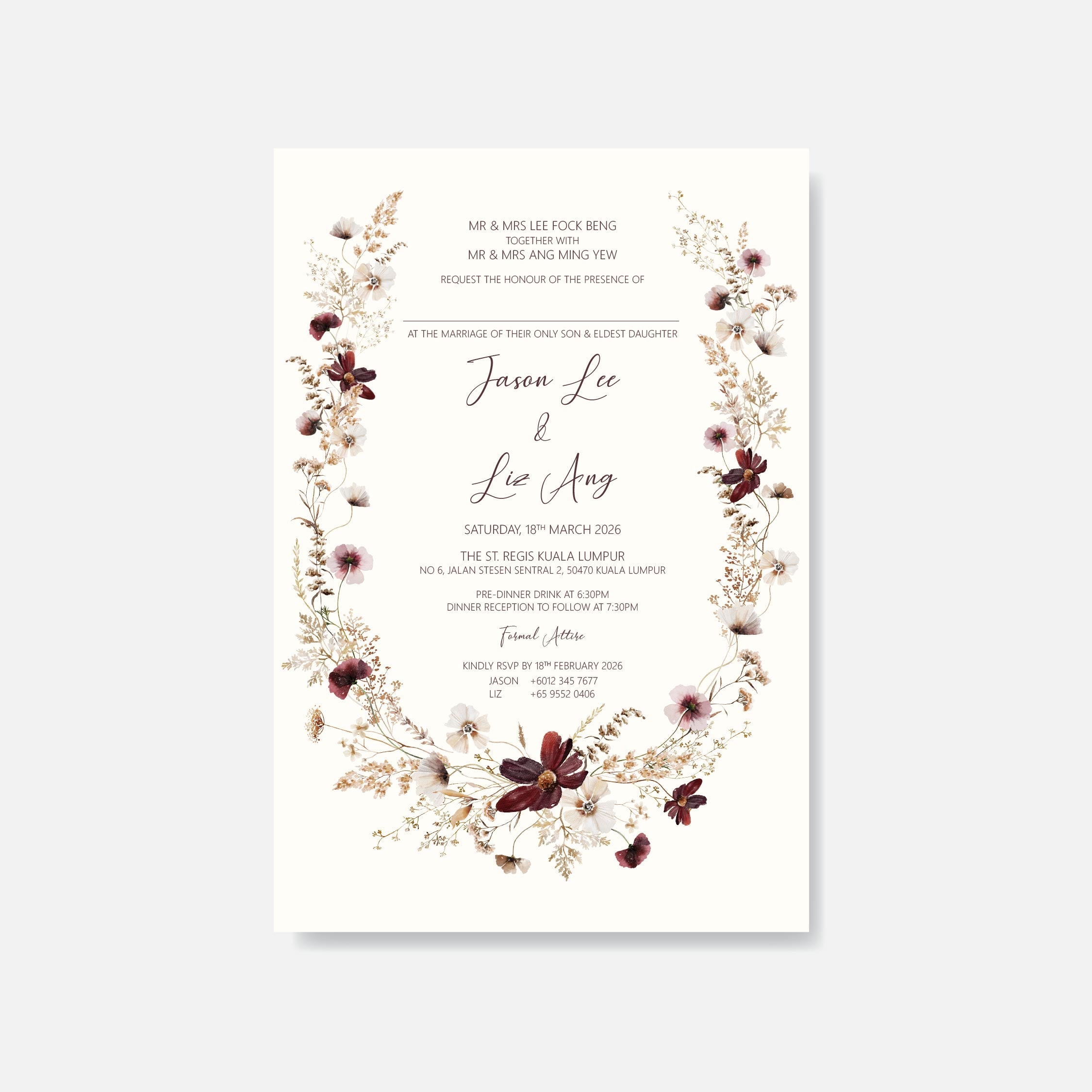 Botanical Wedding Invitation