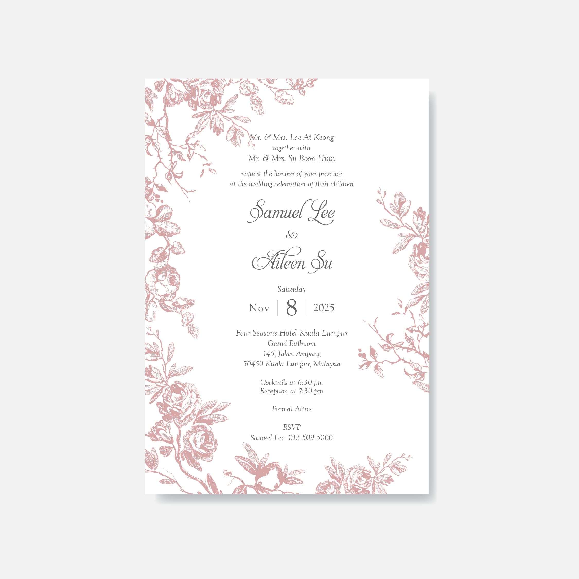 Botanical Wedding Invitation