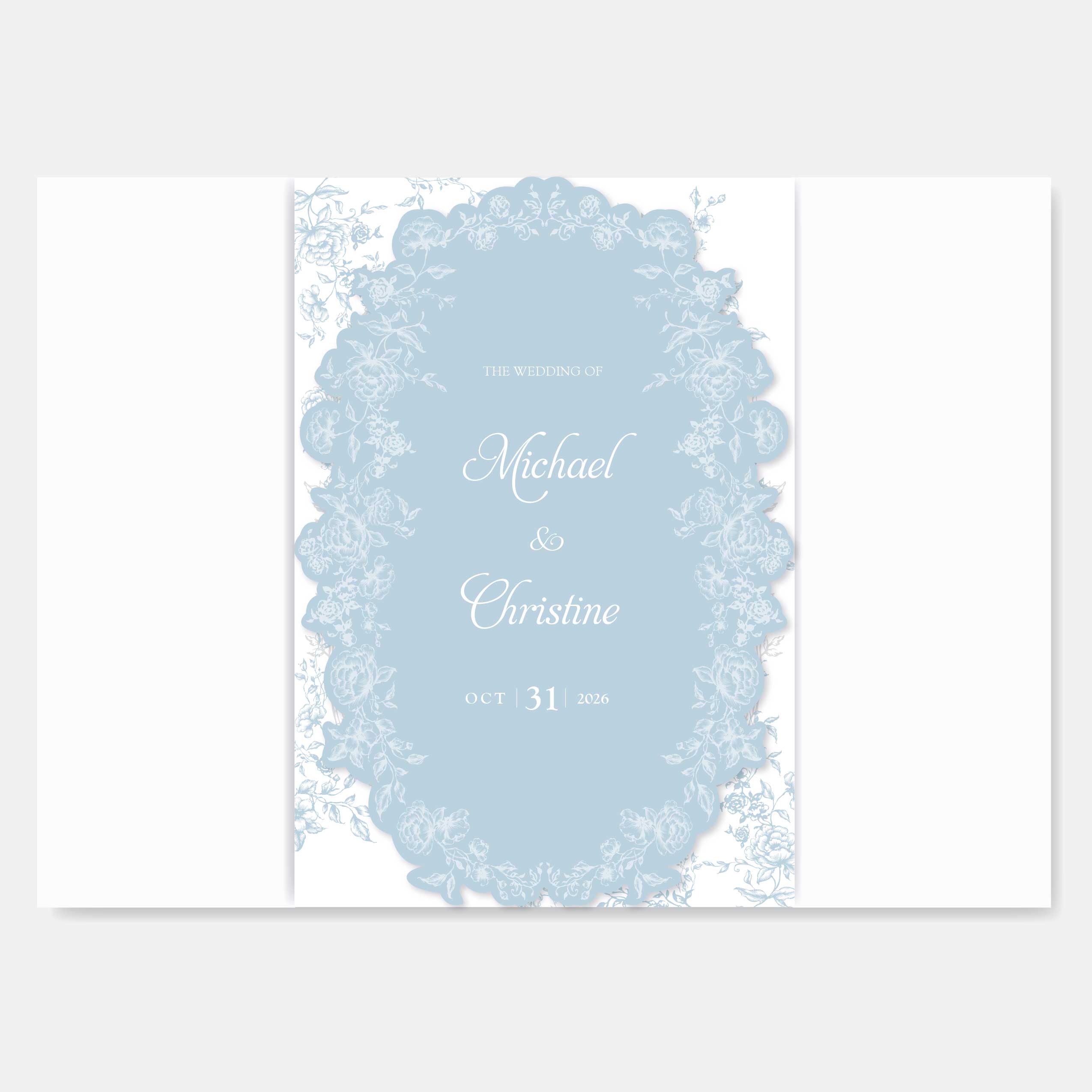 Fancy Shaped Wedding Invitation