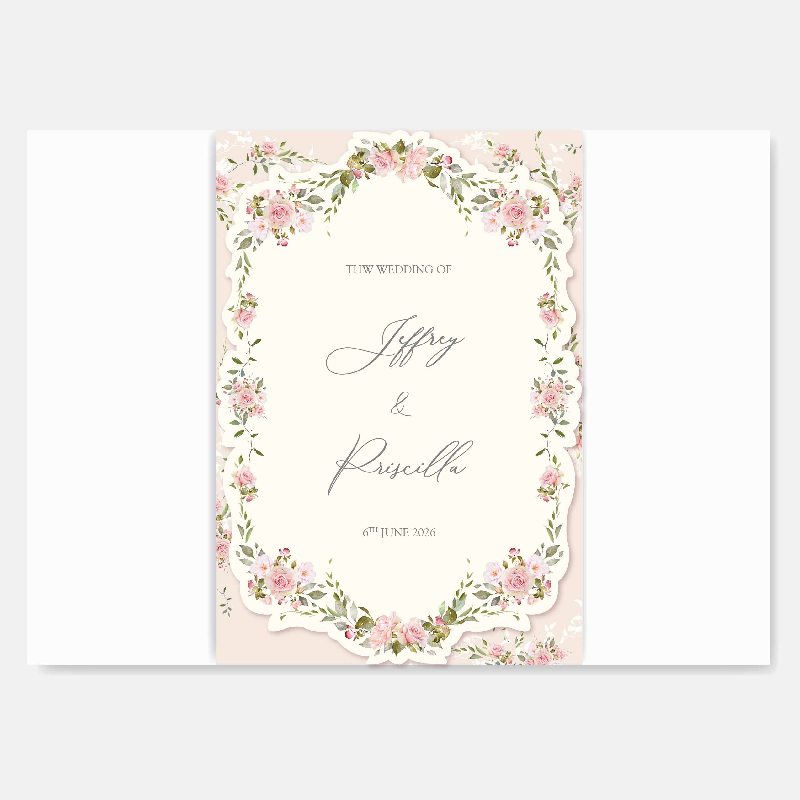 Fancy Shaped Wedding Invitation