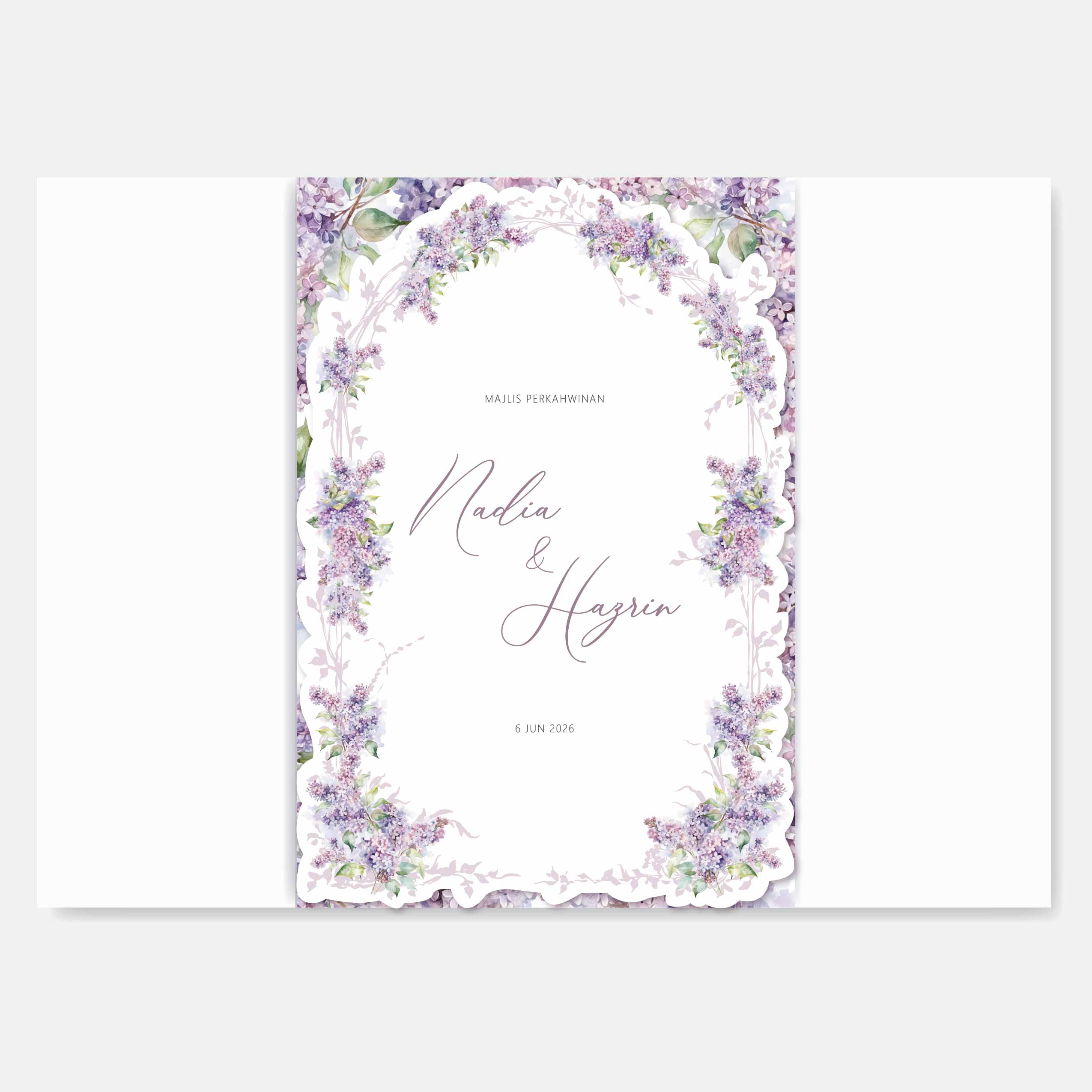 Fancy Shaped Wedding Invitation