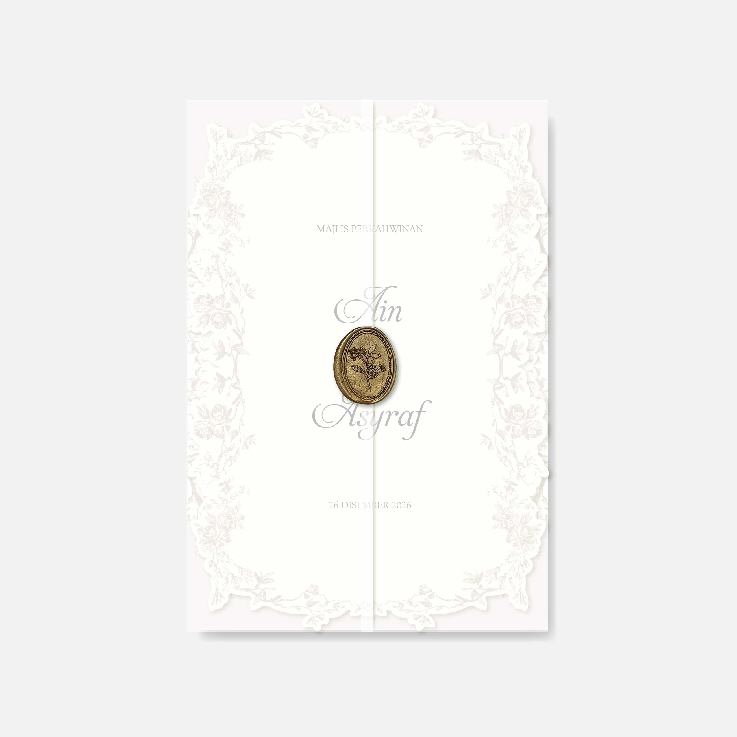 Fancy Shaped Wedding Invitation
