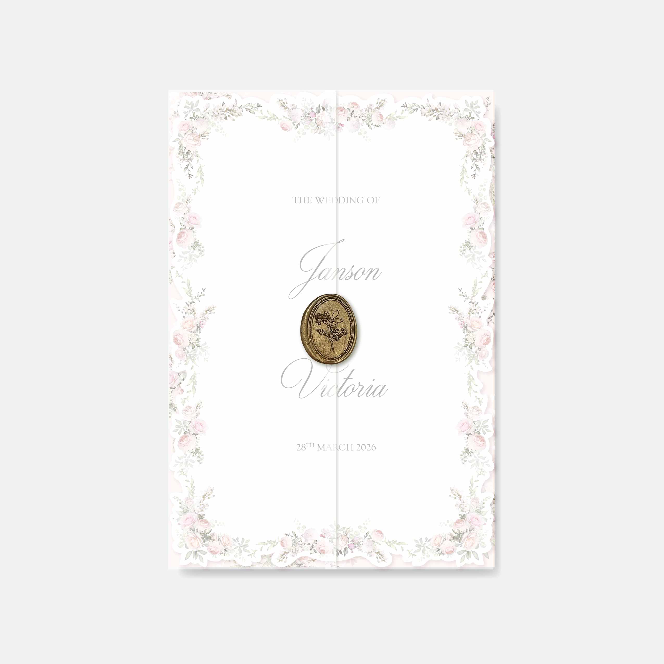 Fancy Shaped Wedding Invitation