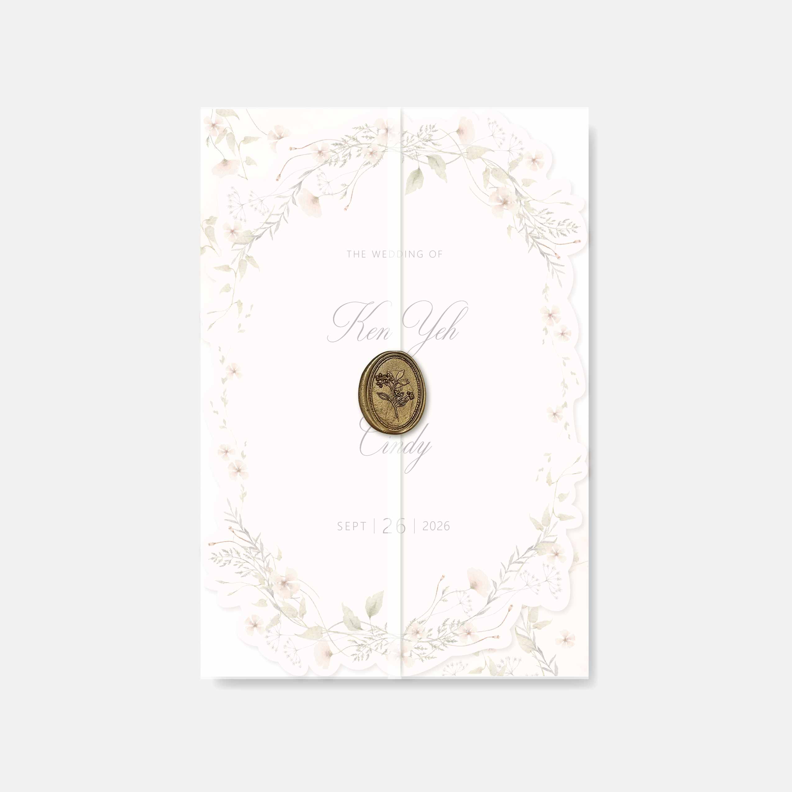 Fancy Shaped Wedding Invitation