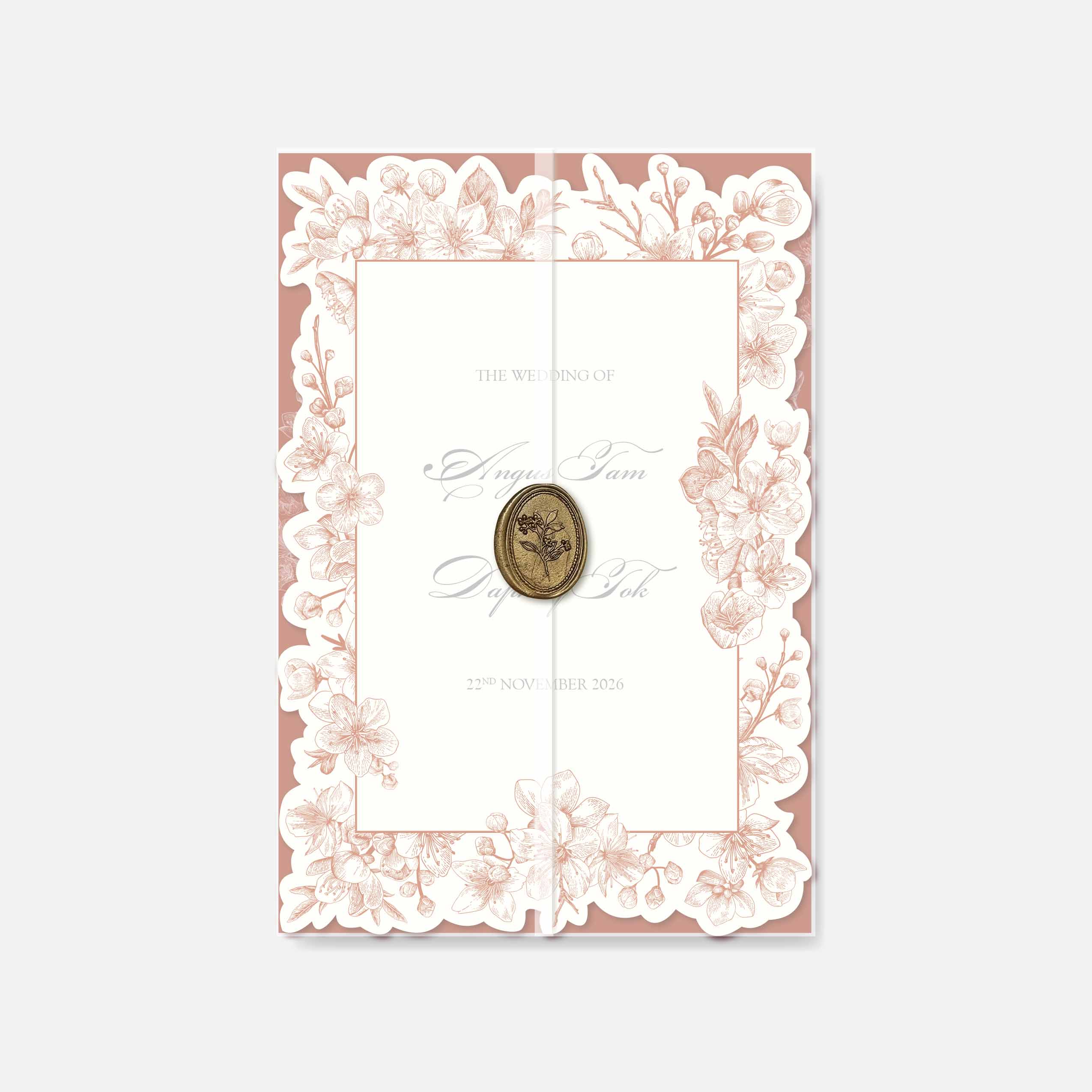 Fancy Shaped Wedding Invitation