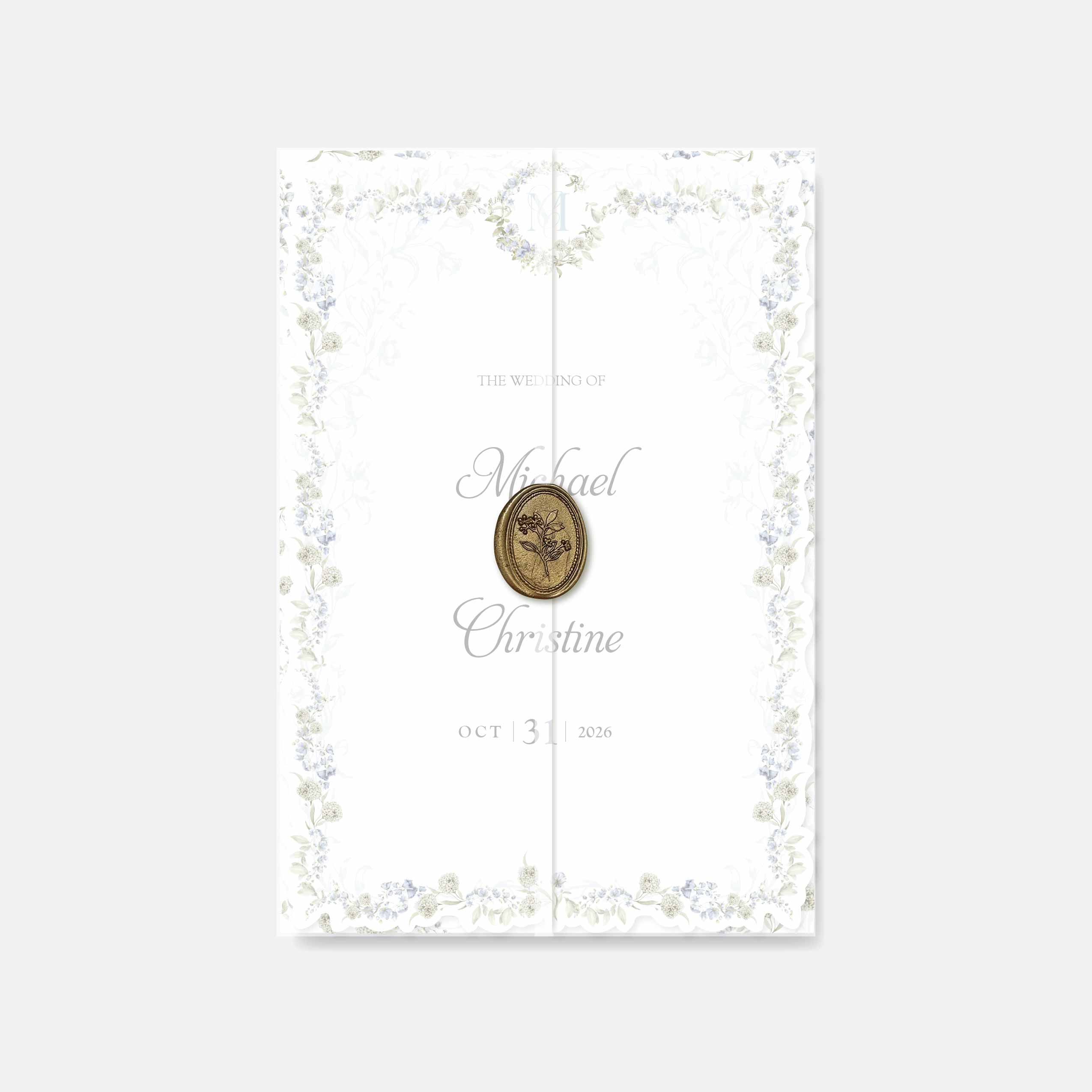 Fancy Shaped Wedding Invitation