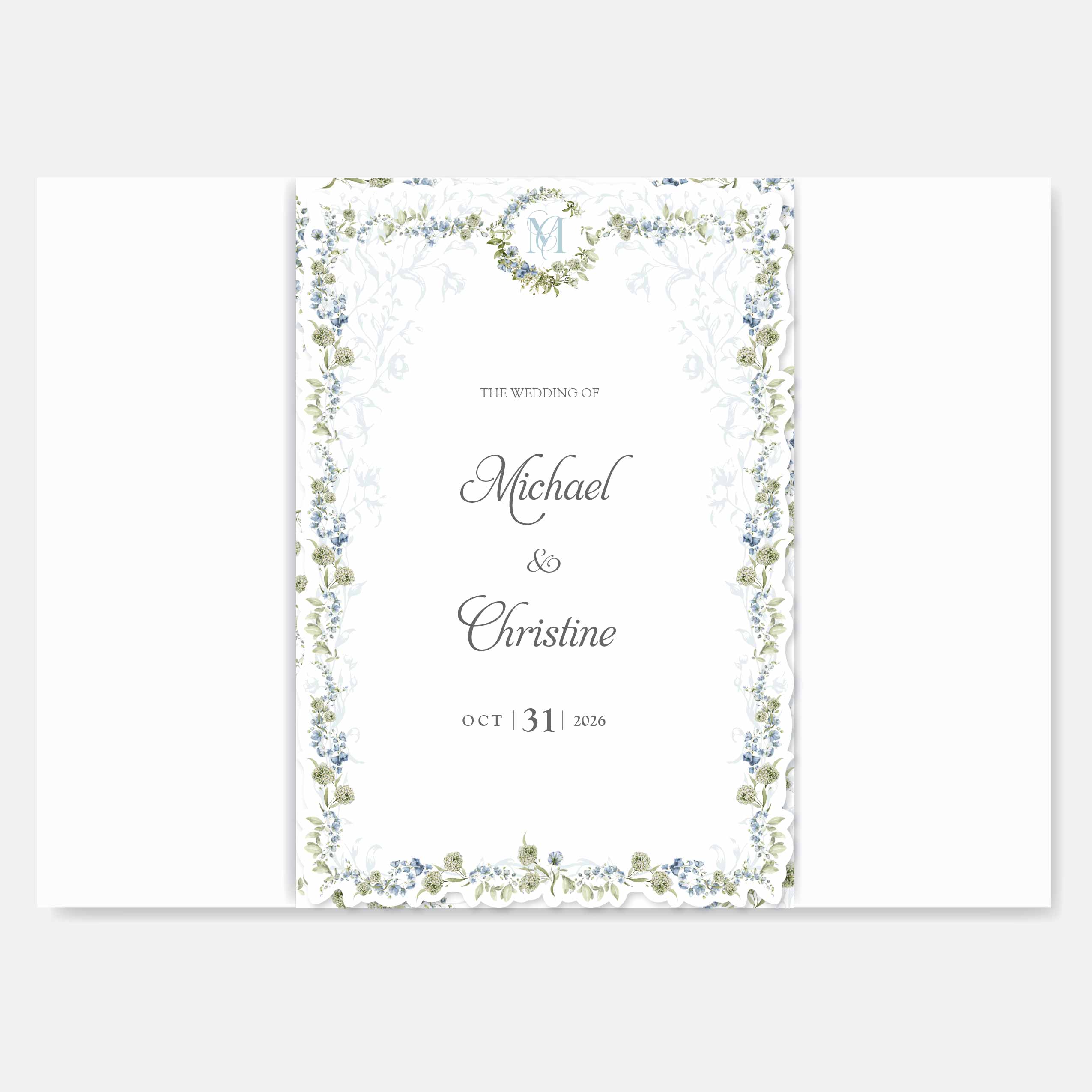 Fancy Shaped Wedding Invitation