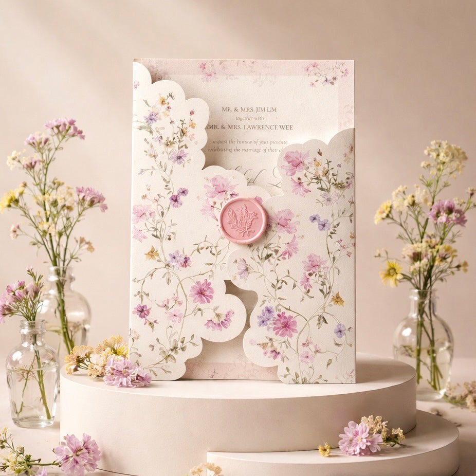 Fancy Shaped Wedding Invitation