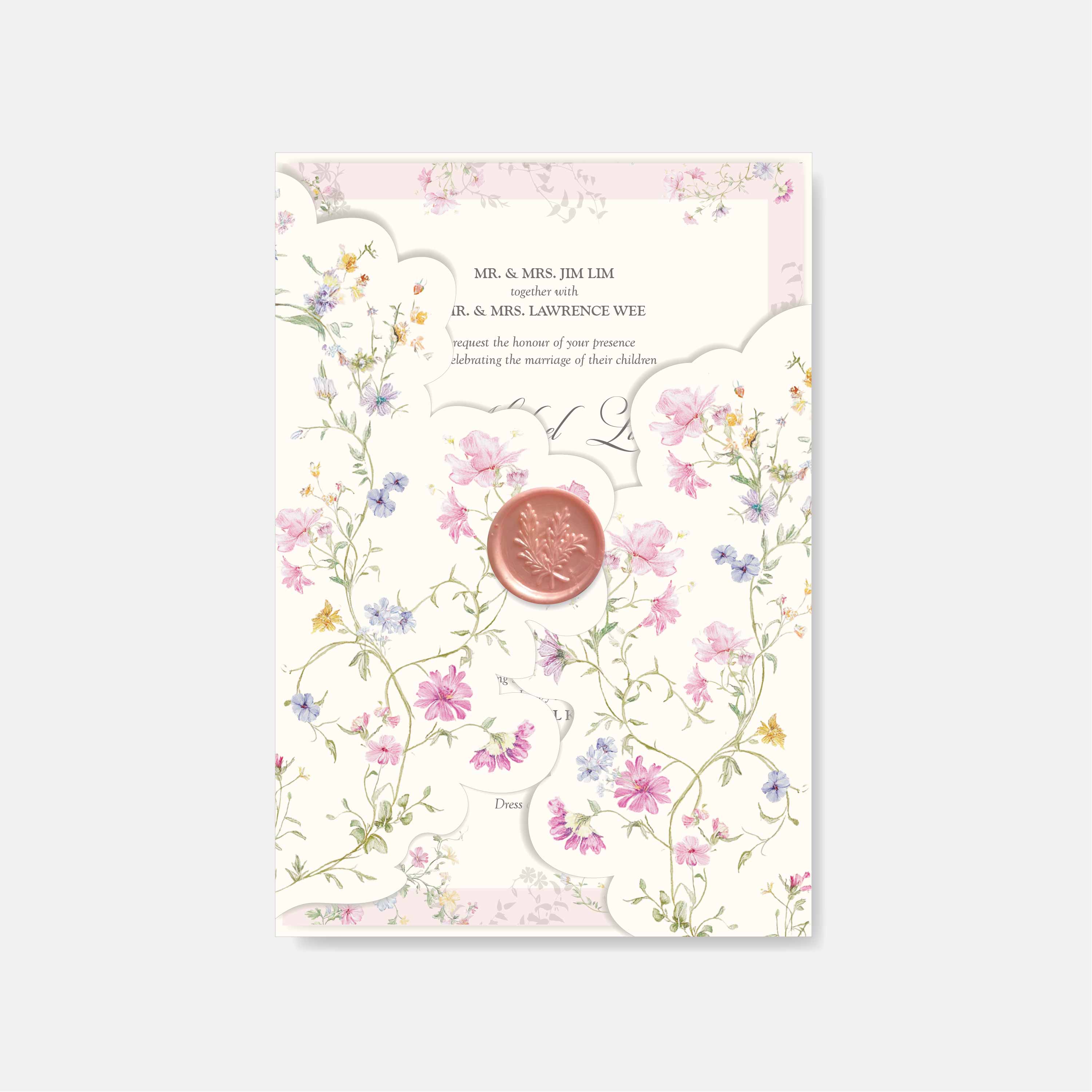 Fancy Shaped Wedding Invitation